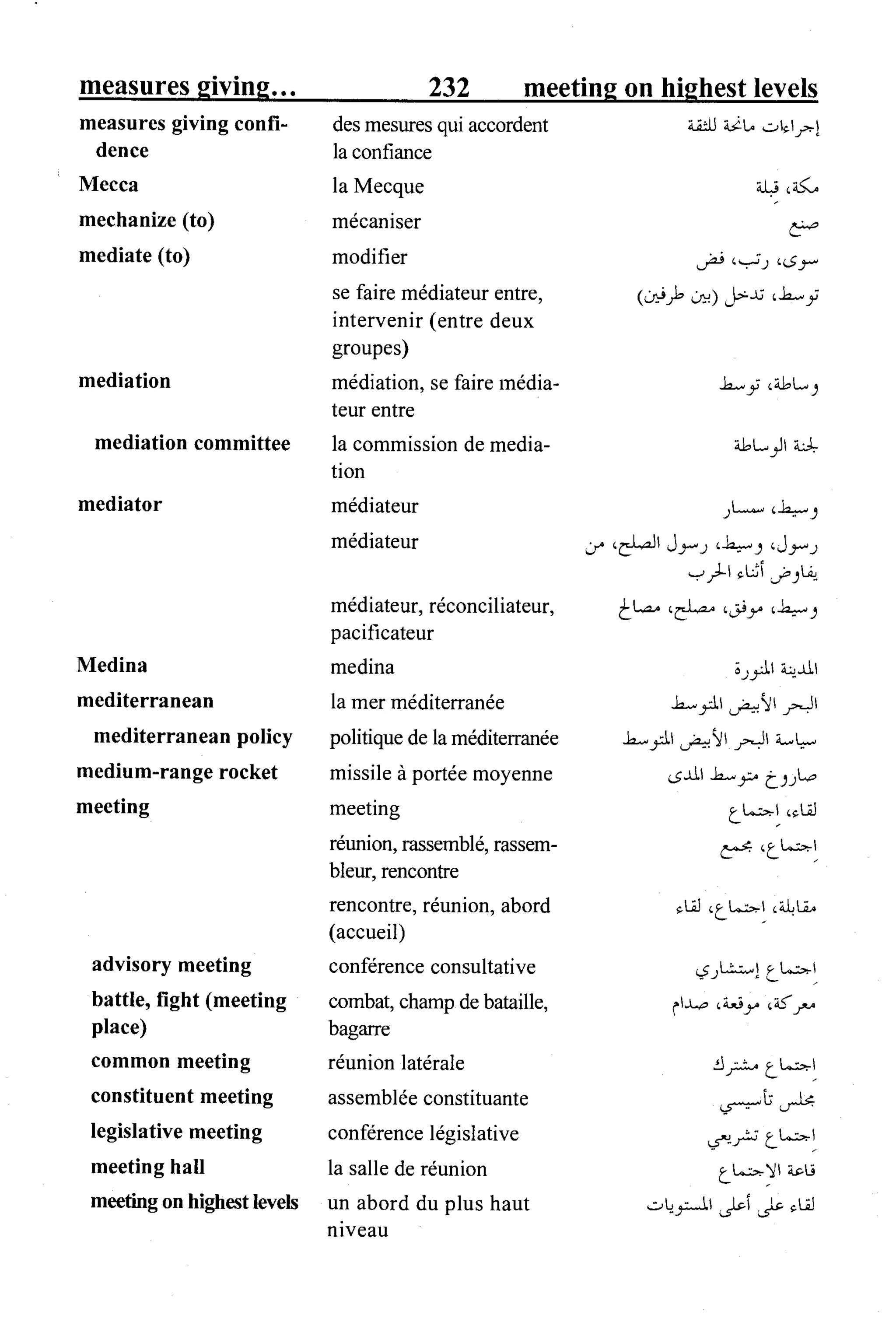 القاموس السياسي ومصطلحات المؤتمرات الدولية 