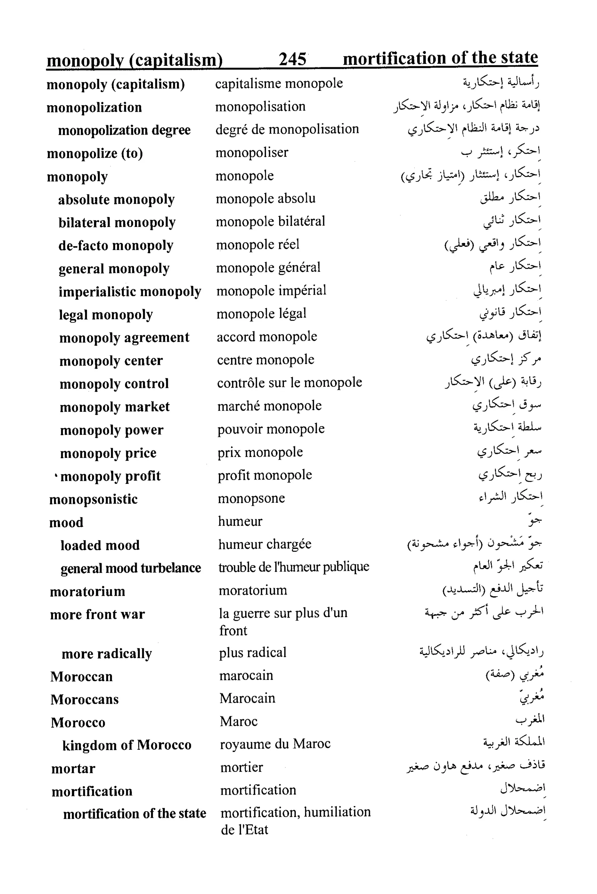 القاموس السياسي ومصطلحات المؤتمرات الدولية 