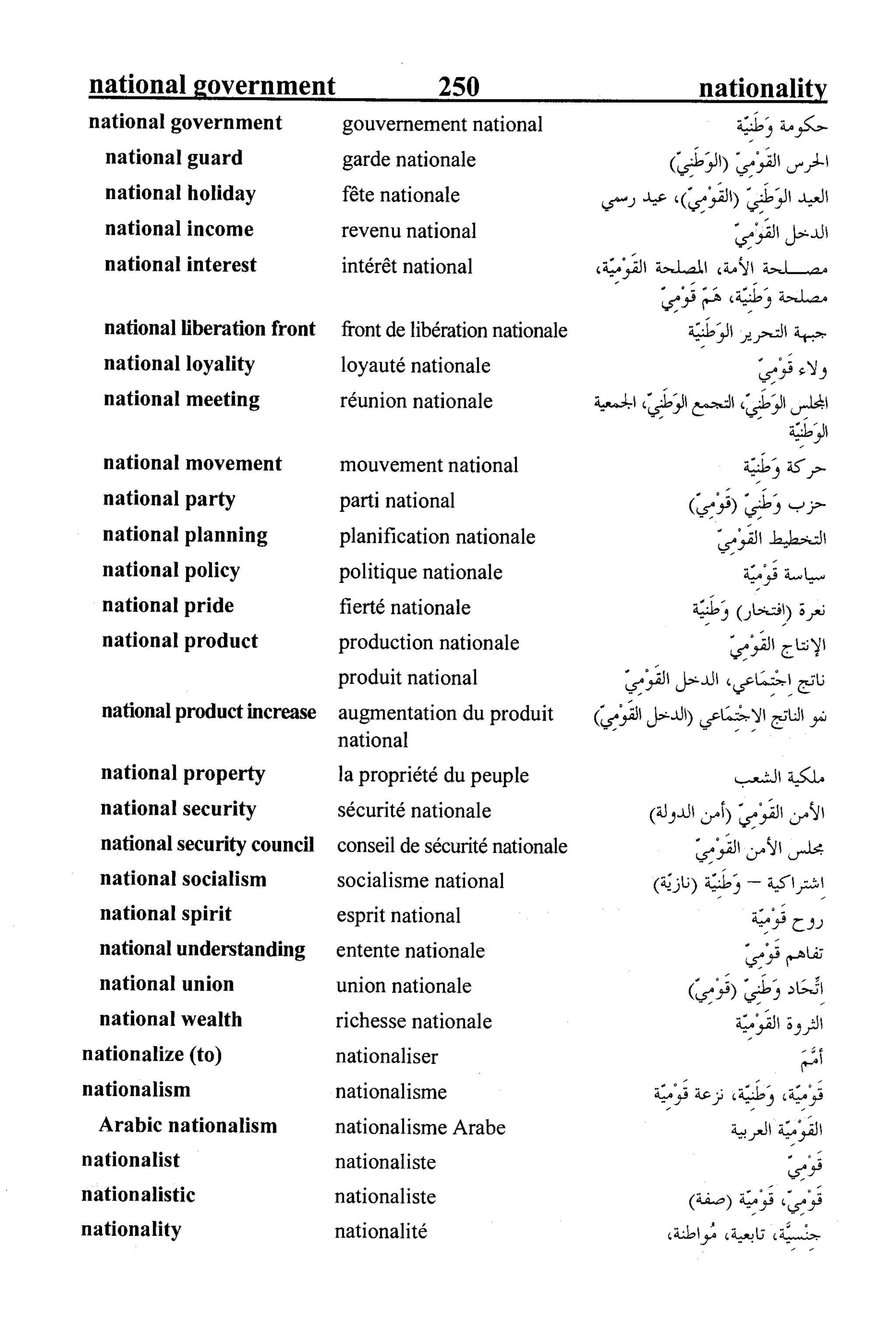 القاموس السياسي ومصطلحات المؤتمرات الدولية 