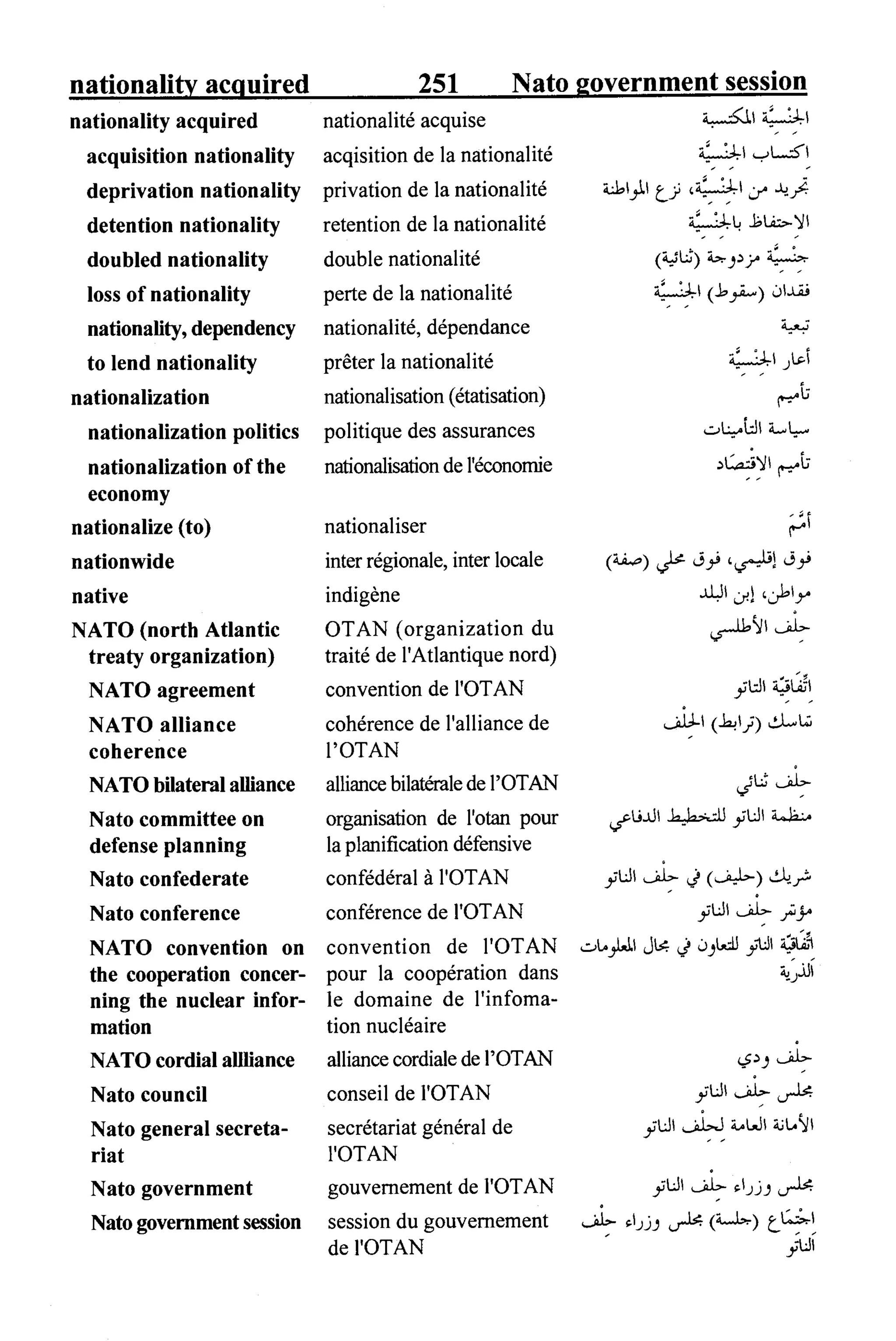 القاموس السياسي ومصطلحات المؤتمرات الدولية 