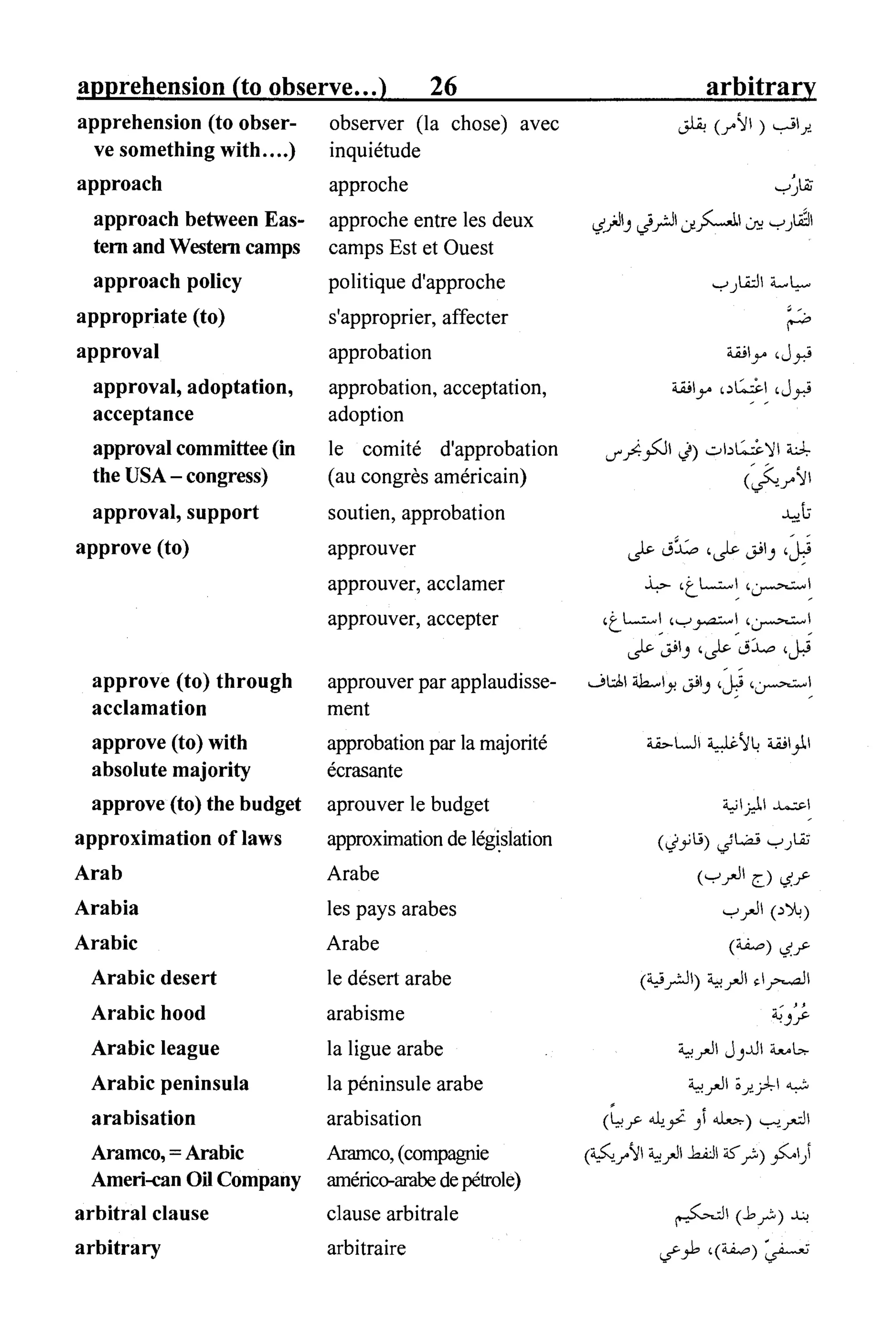 القاموس السياسي ومصطلحات المؤتمرات الدولية 