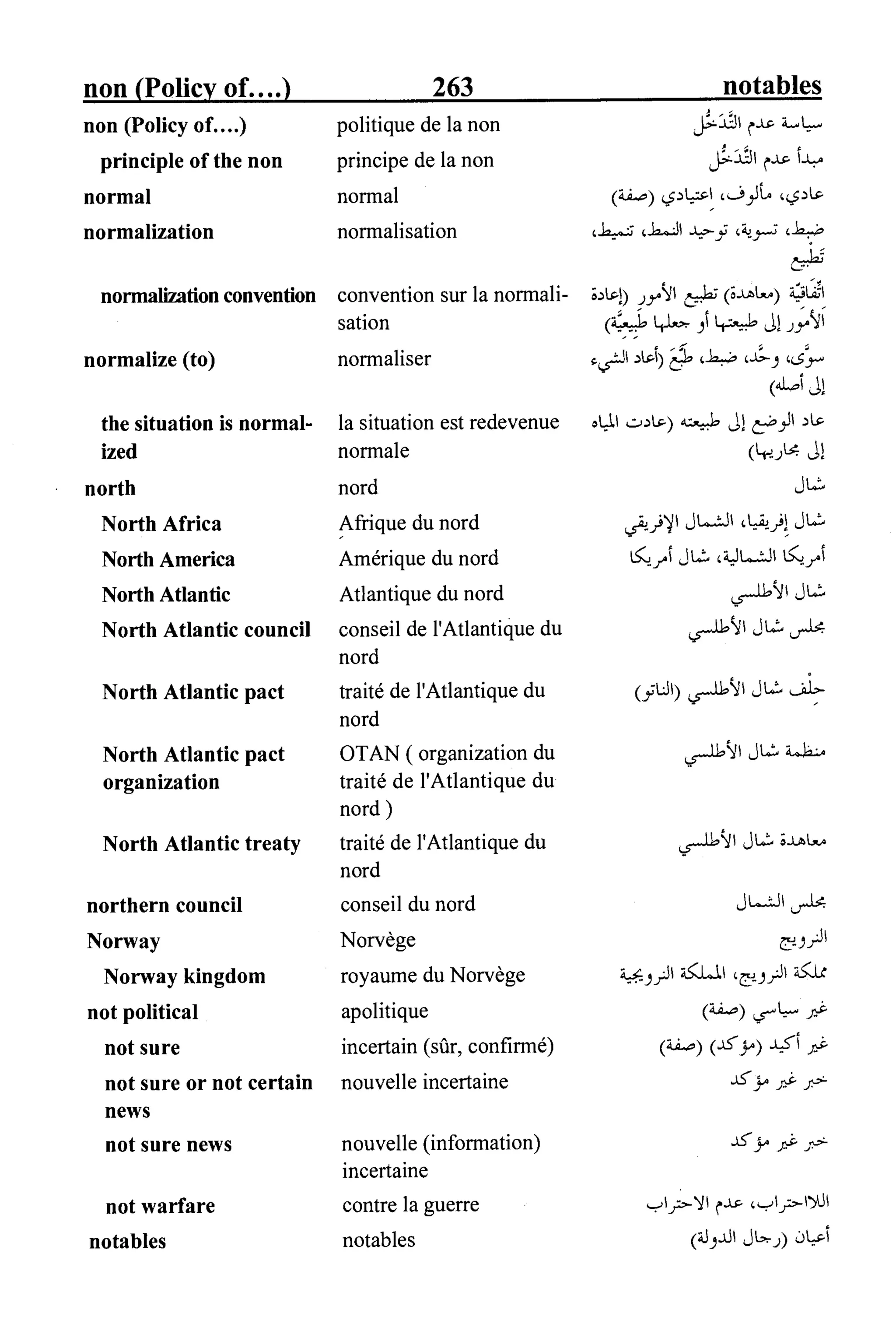 القاموس السياسي ومصطلحات المؤتمرات الدولية 