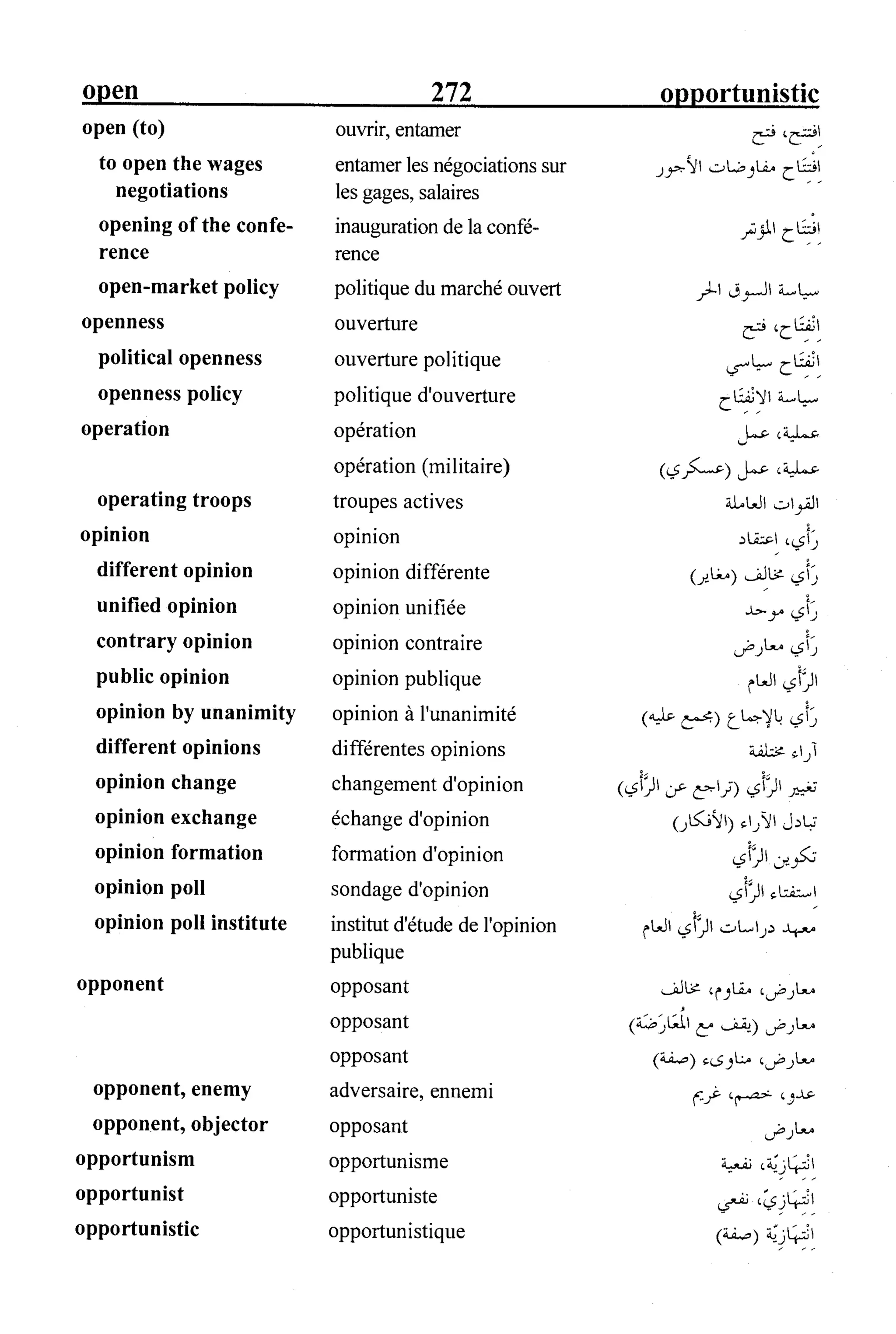 القاموس السياسي ومصطلحات المؤتمرات الدولية 