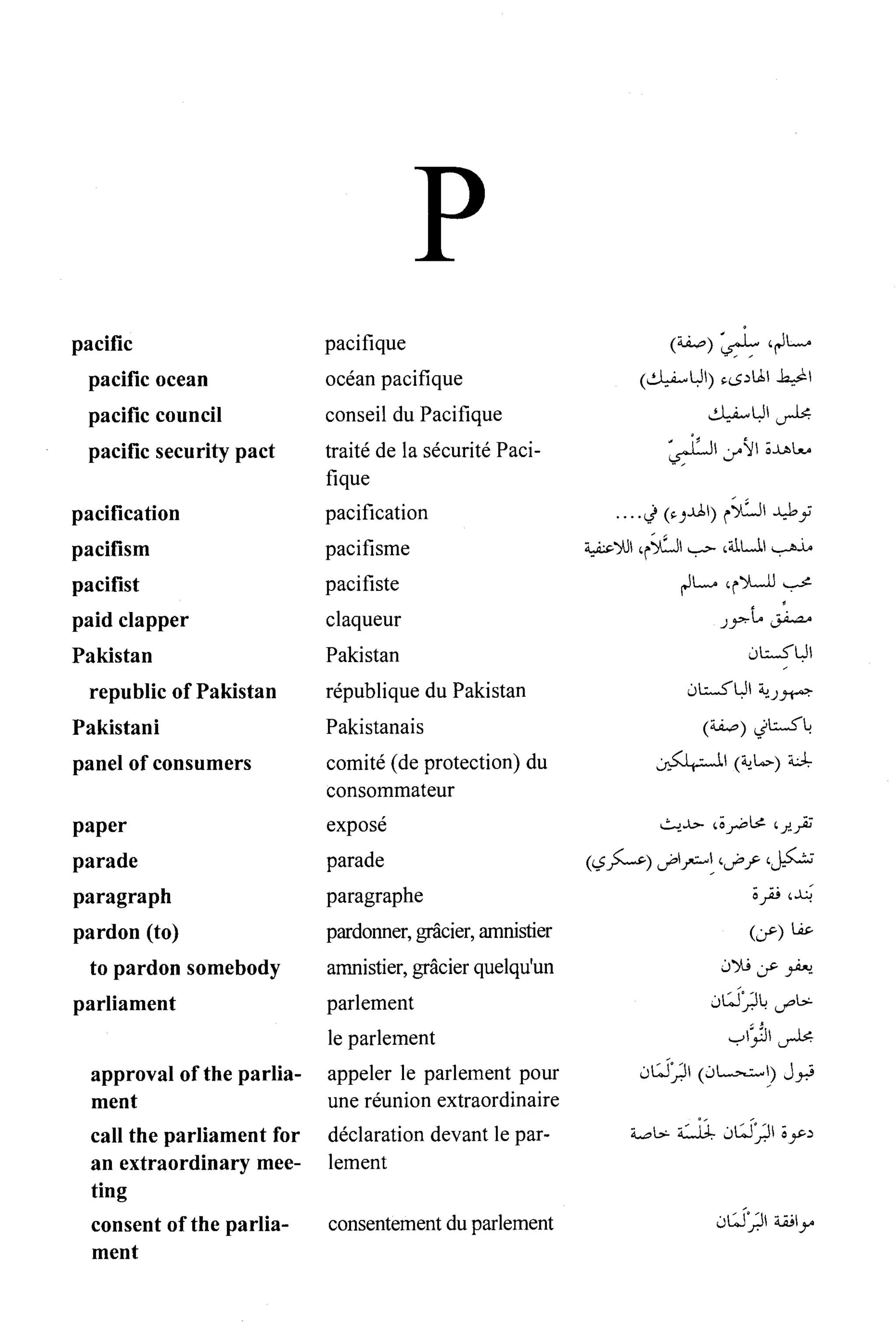 القاموس السياسي ومصطلحات المؤتمرات الدولية 