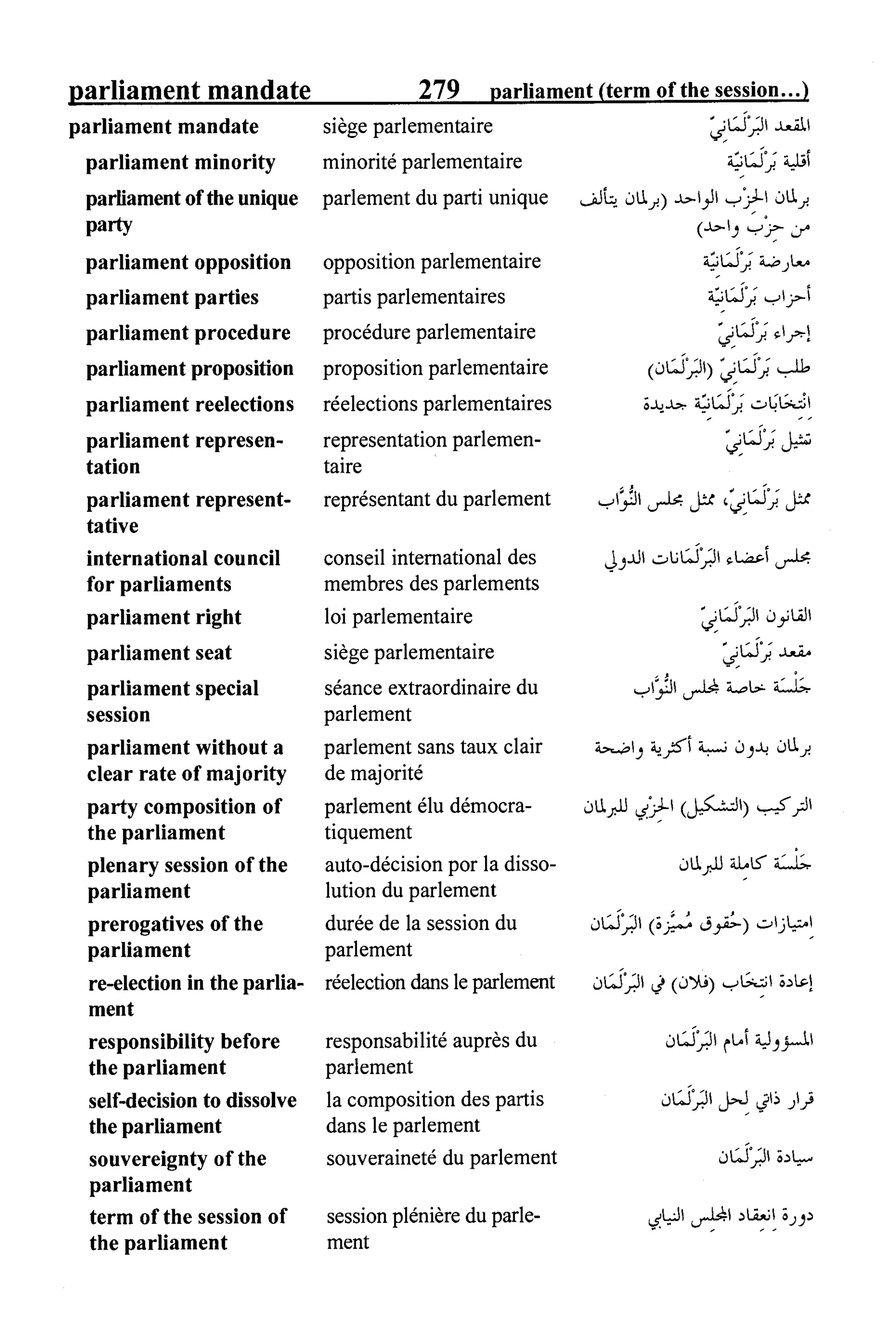 القاموس السياسي ومصطلحات المؤتمرات الدولية 