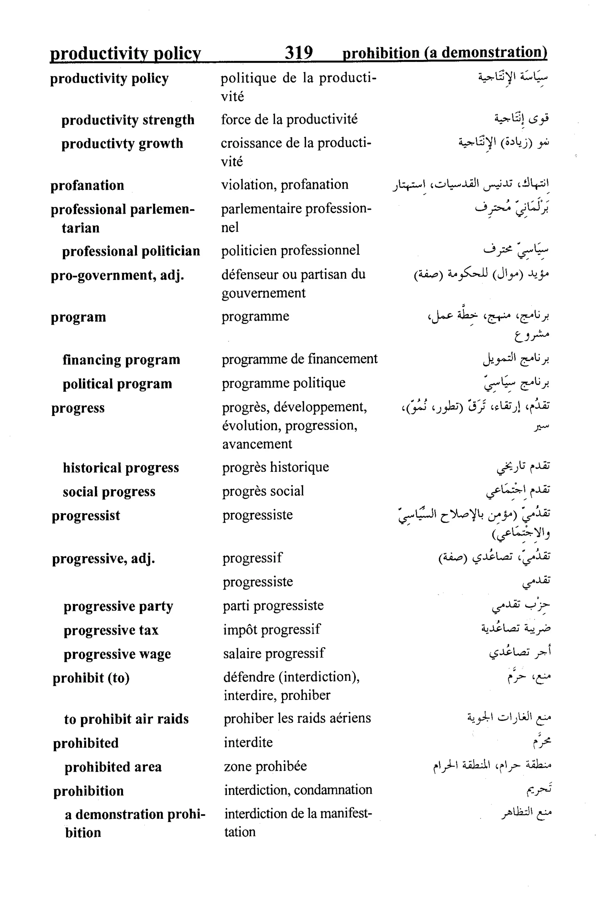 القاموس السياسي ومصطلحات المؤتمرات الدولية 