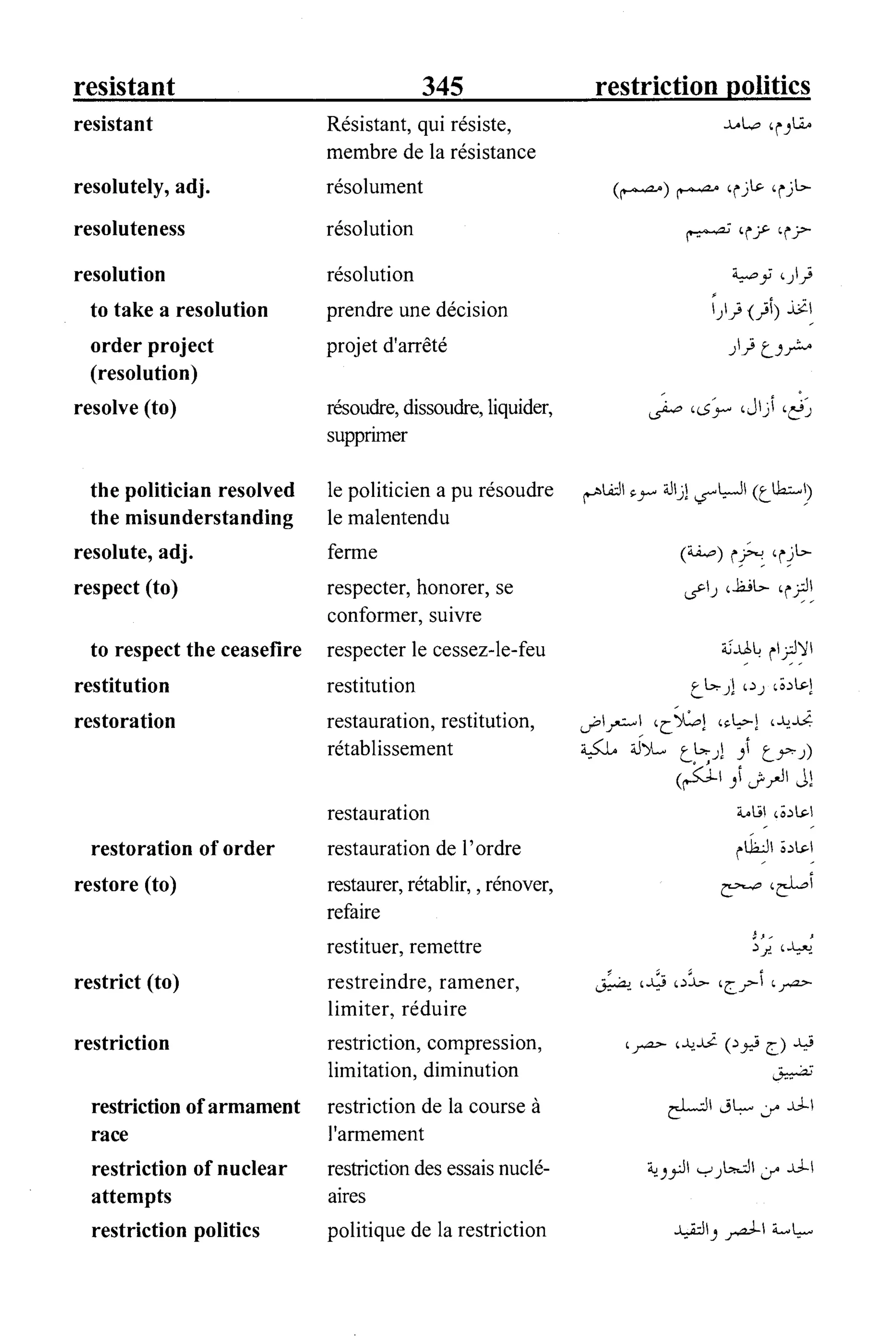 القاموس السياسي ومصطلحات المؤتمرات الدولية 