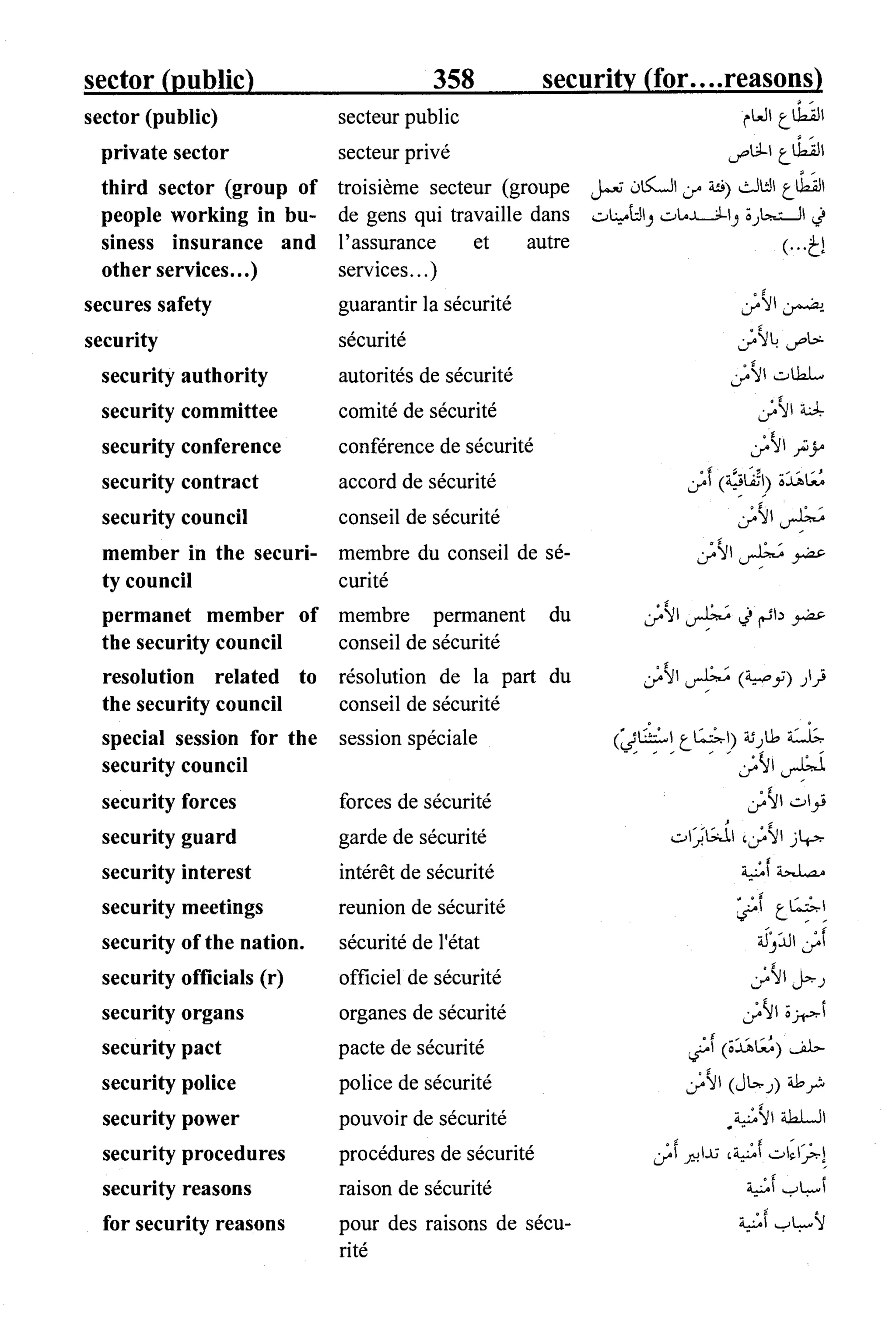 القاموس السياسي ومصطلحات المؤتمرات الدولية 