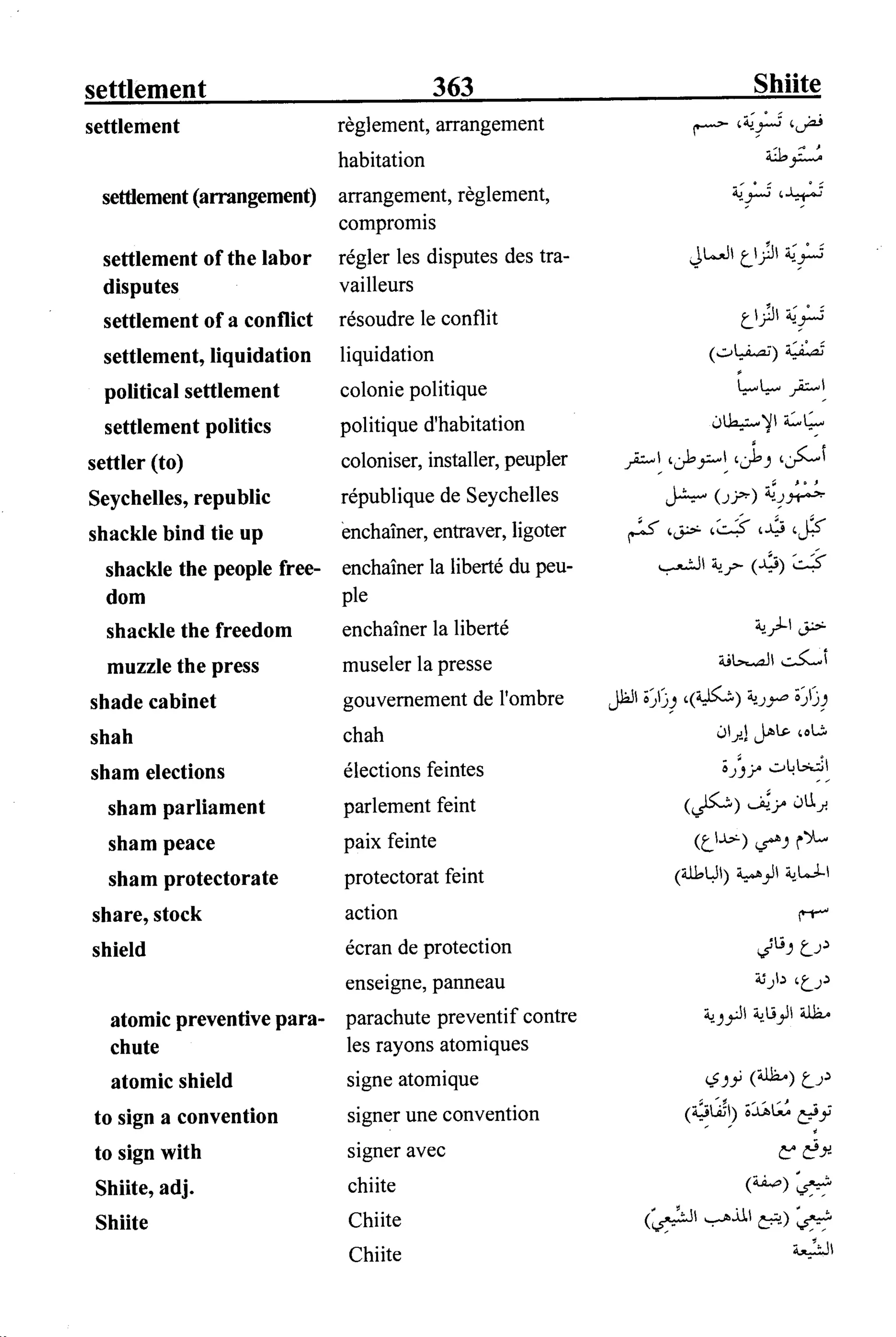 القاموس السياسي ومصطلحات المؤتمرات الدولية 