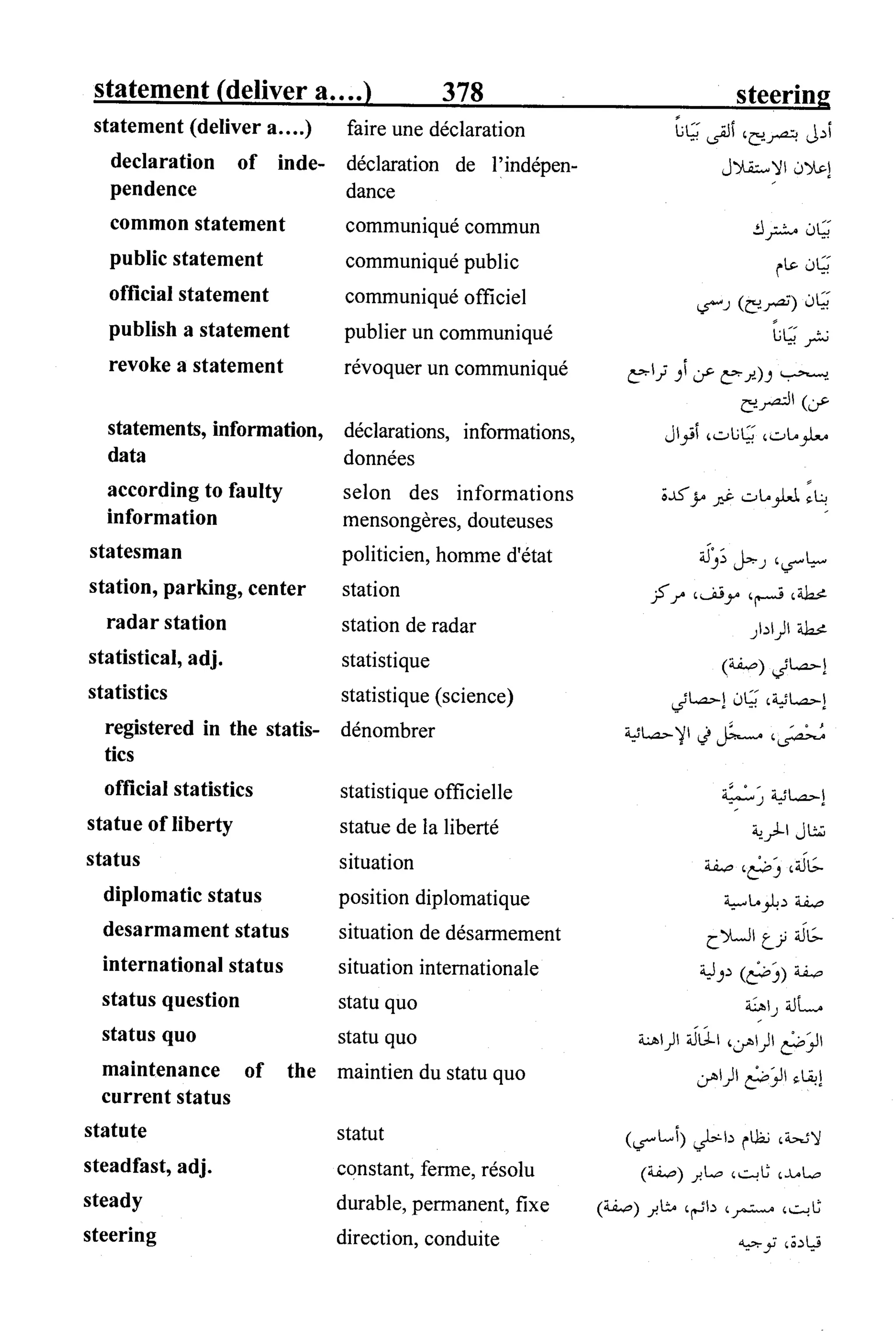 القاموس السياسي ومصطلحات المؤتمرات الدولية 