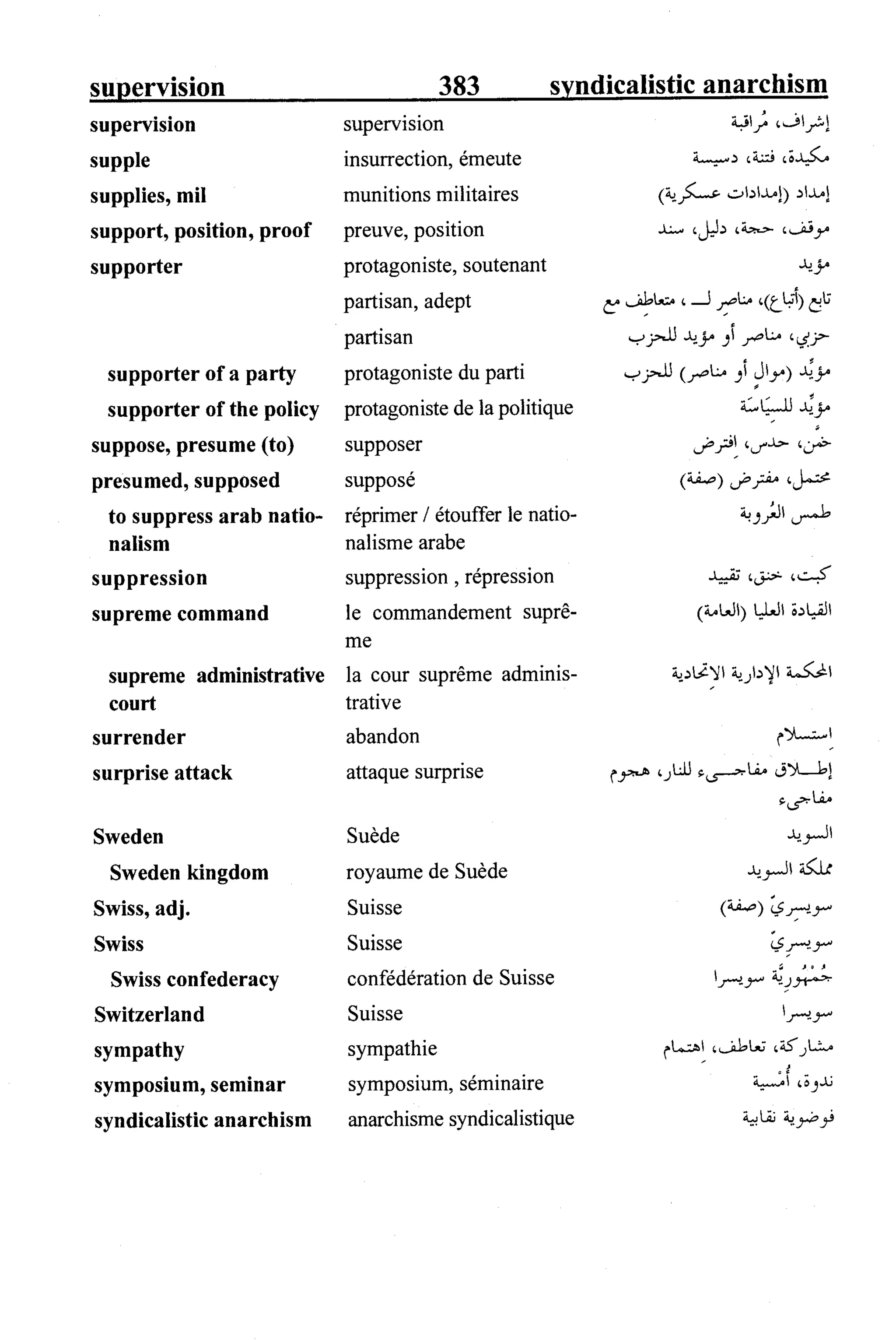 القاموس السياسي ومصطلحات المؤتمرات الدولية 