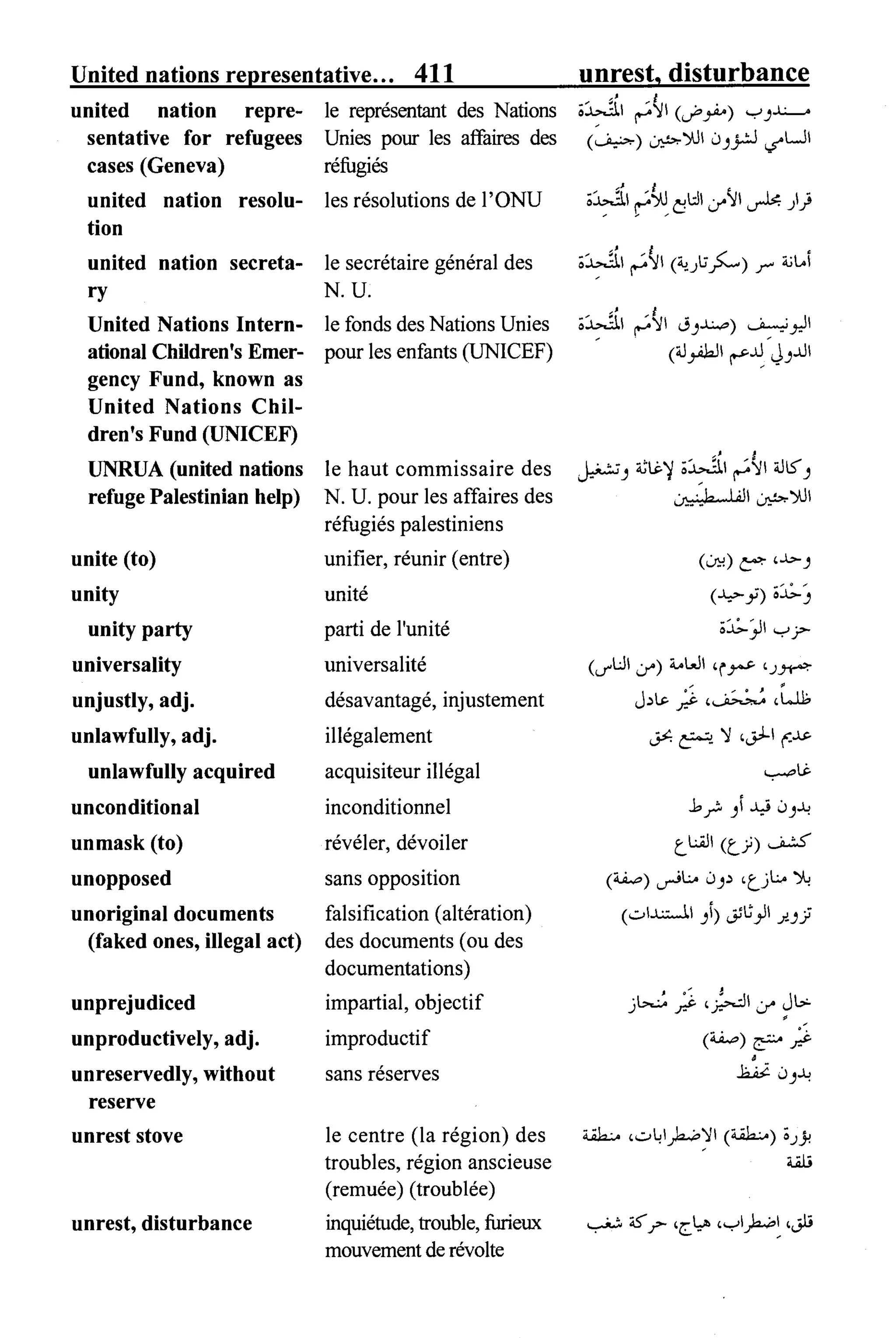 القاموس السياسي ومصطلحات المؤتمرات الدولية 