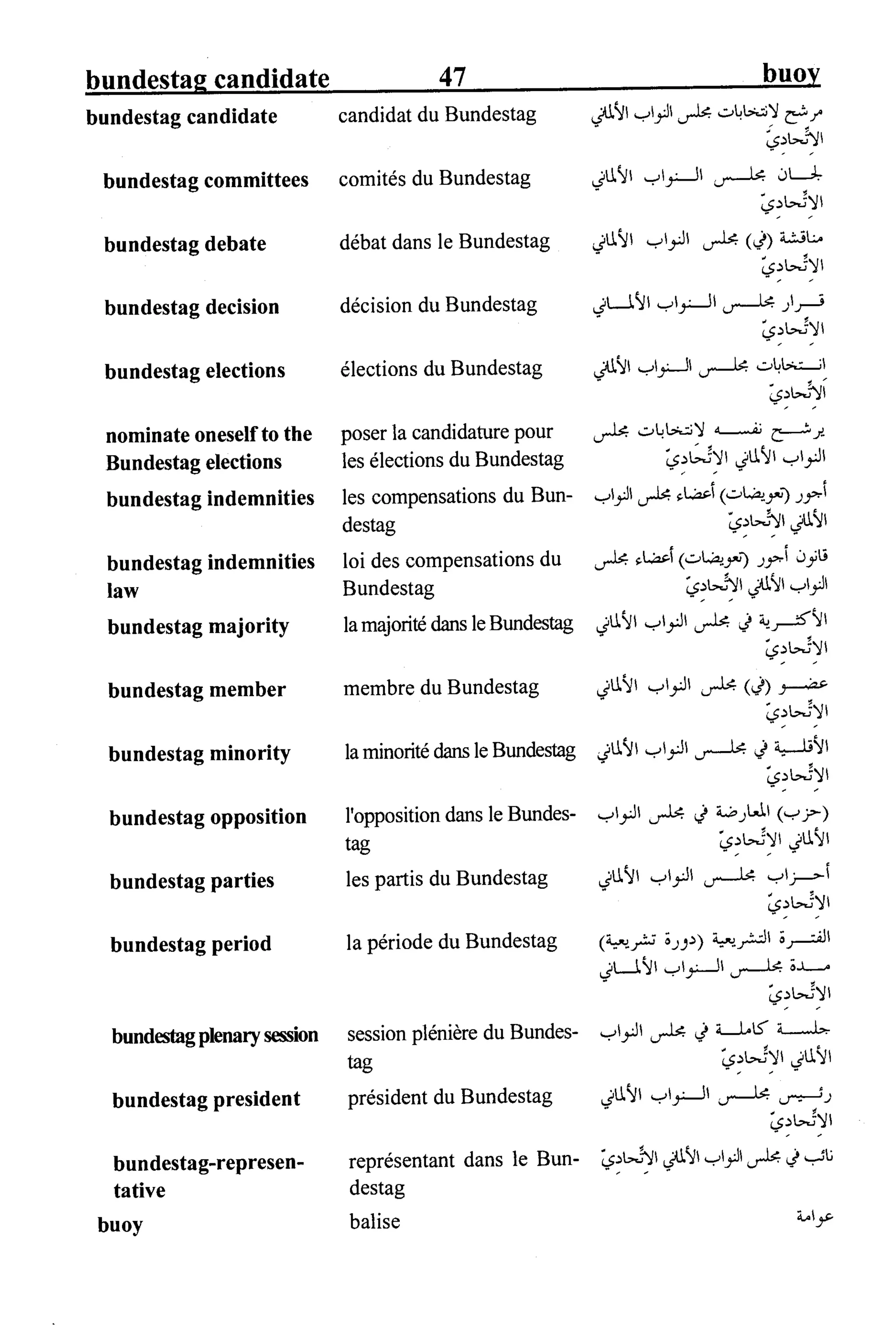 القاموس السياسي ومصطلحات المؤتمرات الدولية 