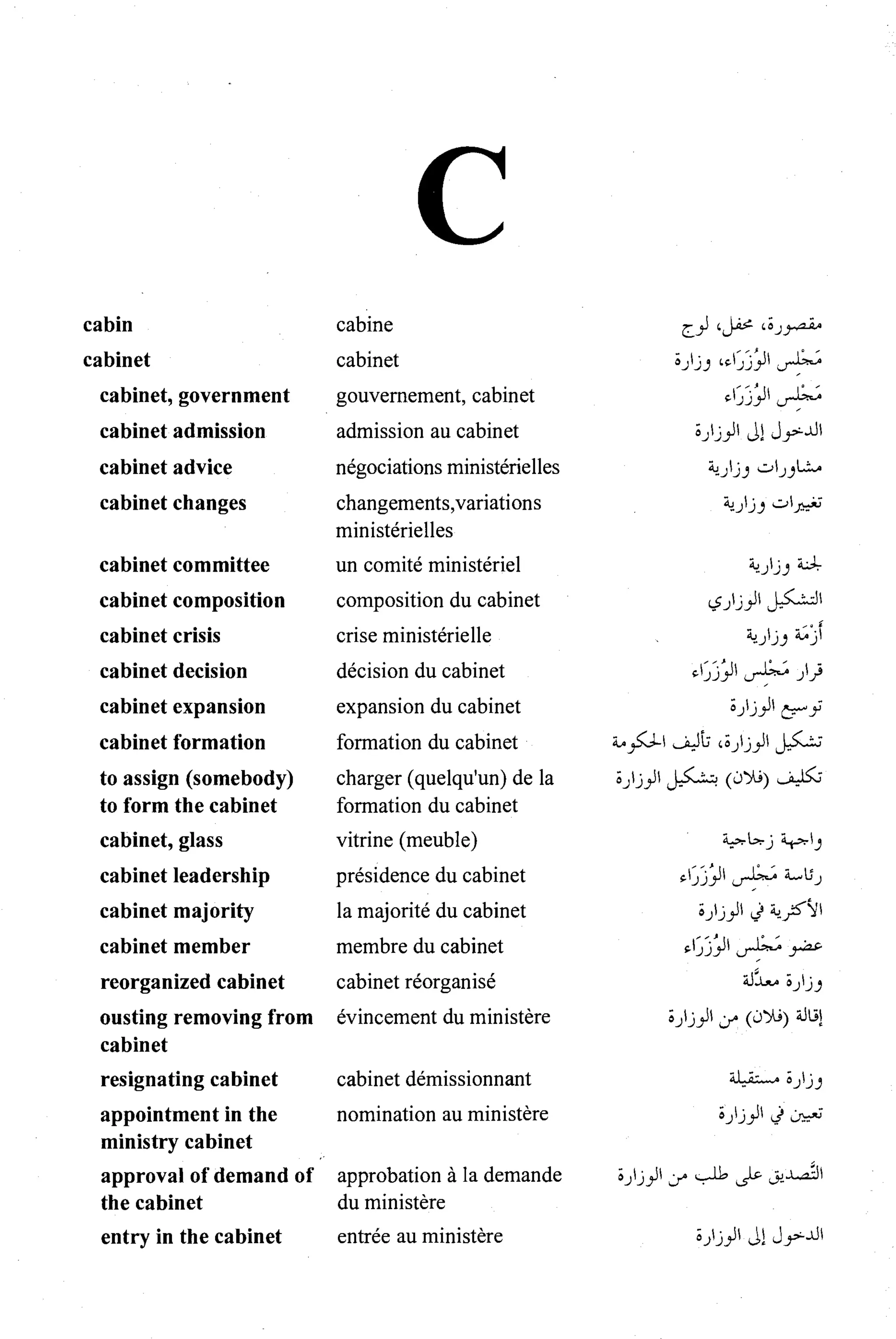 القاموس السياسي ومصطلحات المؤتمرات الدولية 