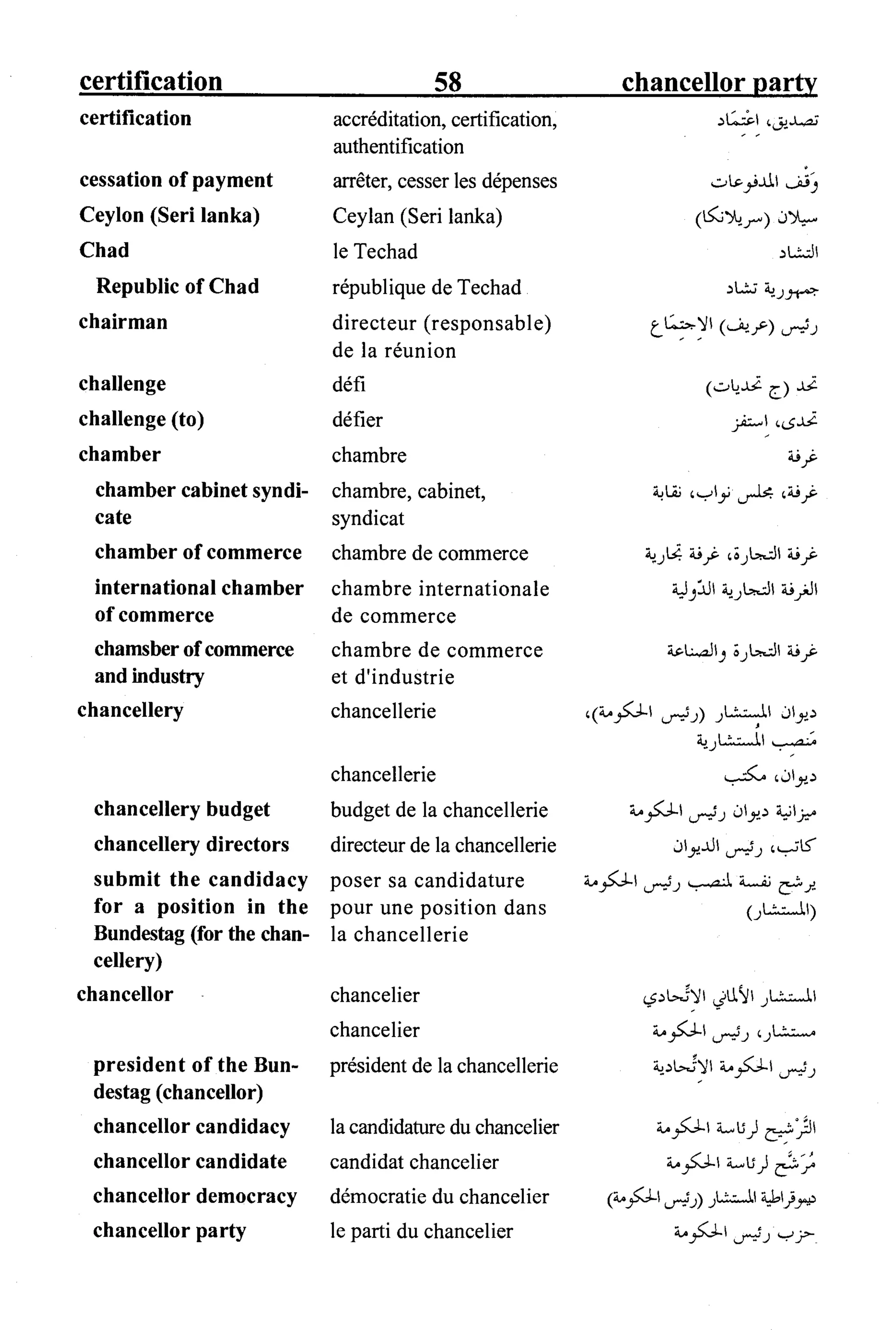 القاموس السياسي ومصطلحات المؤتمرات الدولية 