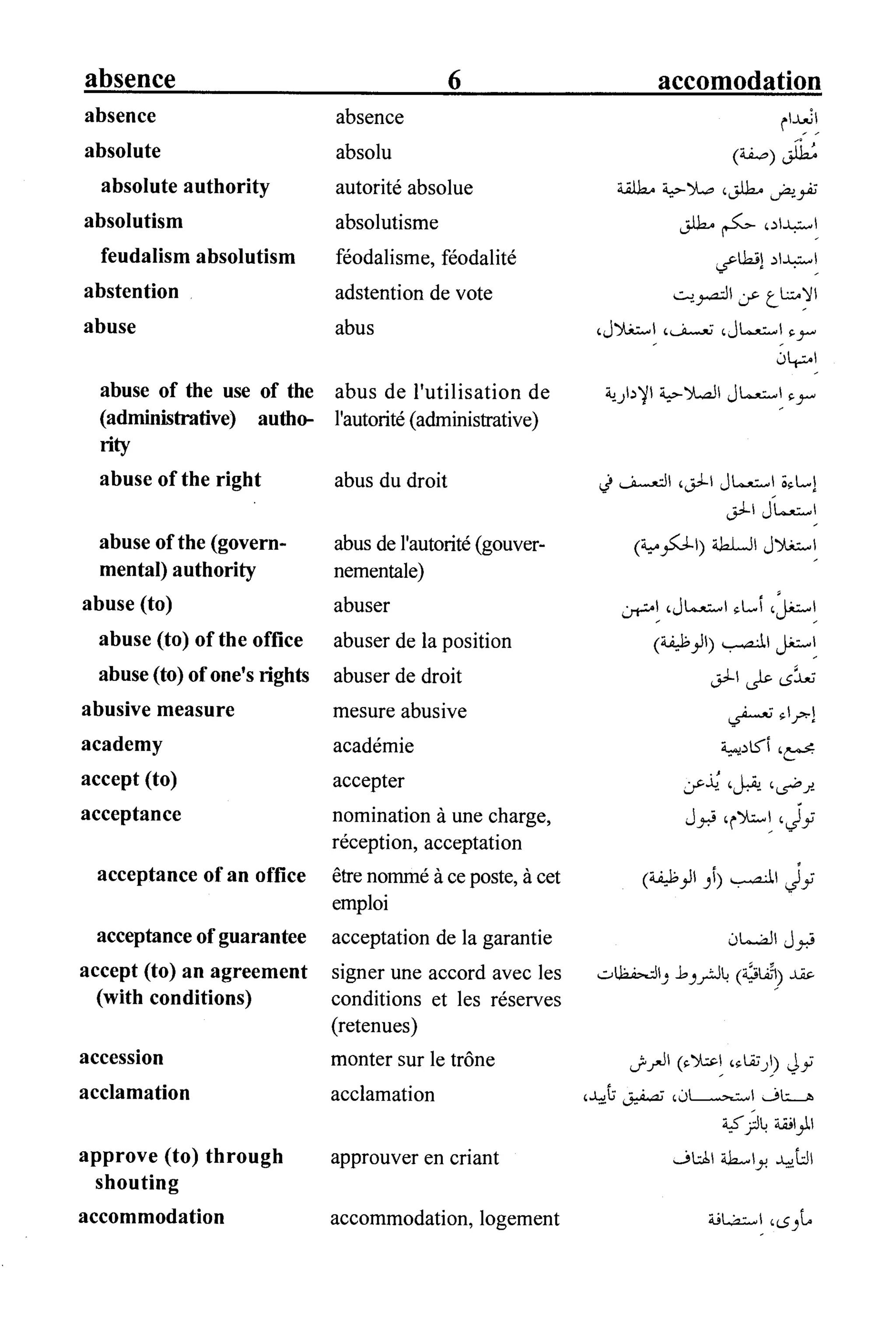 القاموس السياسي ومصطلحات المؤتمرات الدولية 