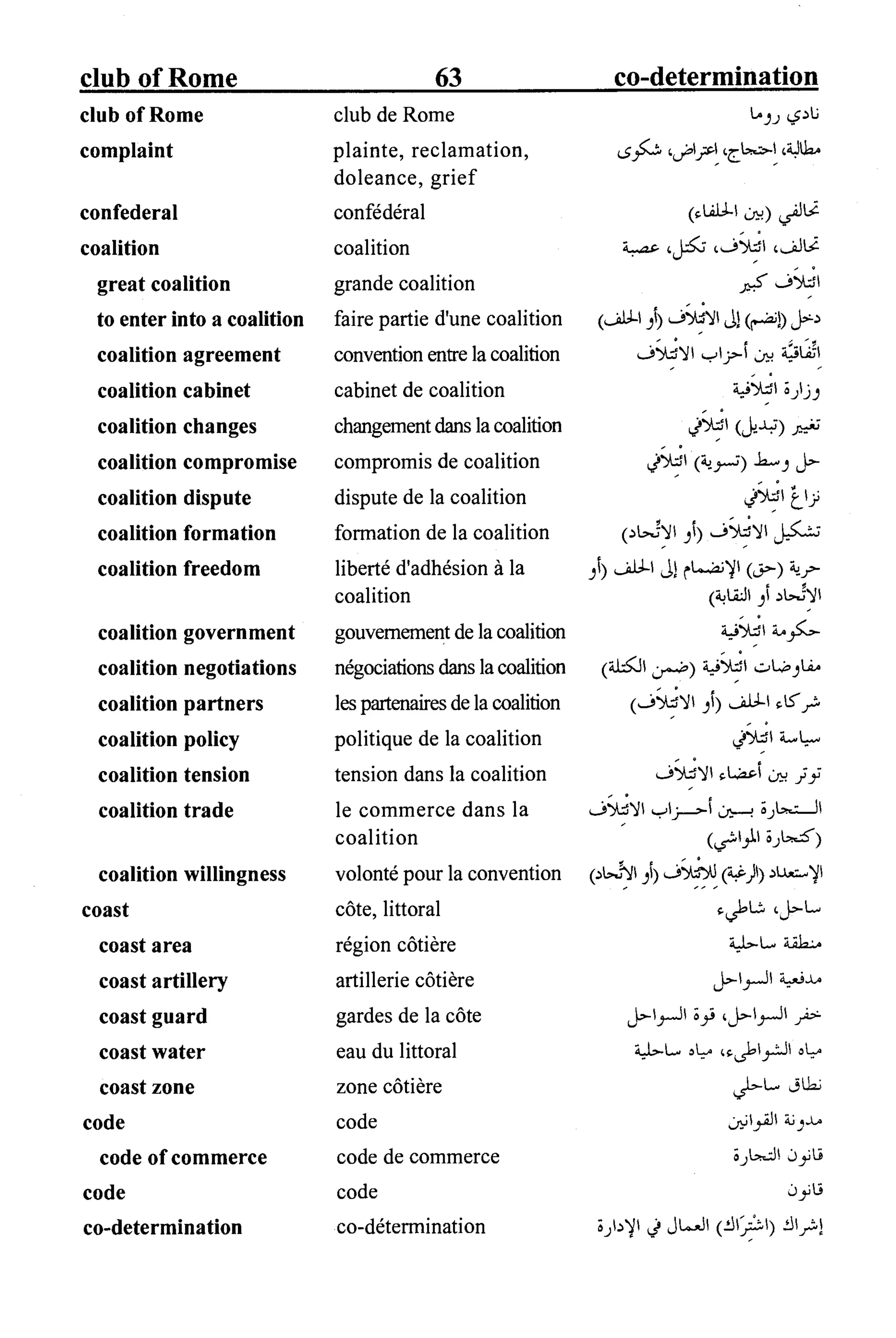 القاموس السياسي ومصطلحات المؤتمرات الدولية 