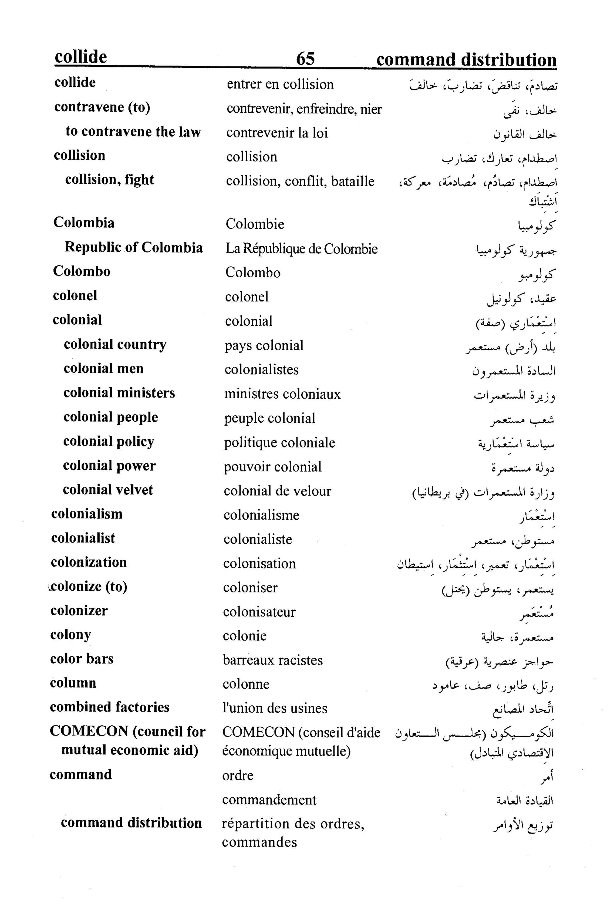 القاموس السياسي ومصطلحات المؤتمرات الدولية 