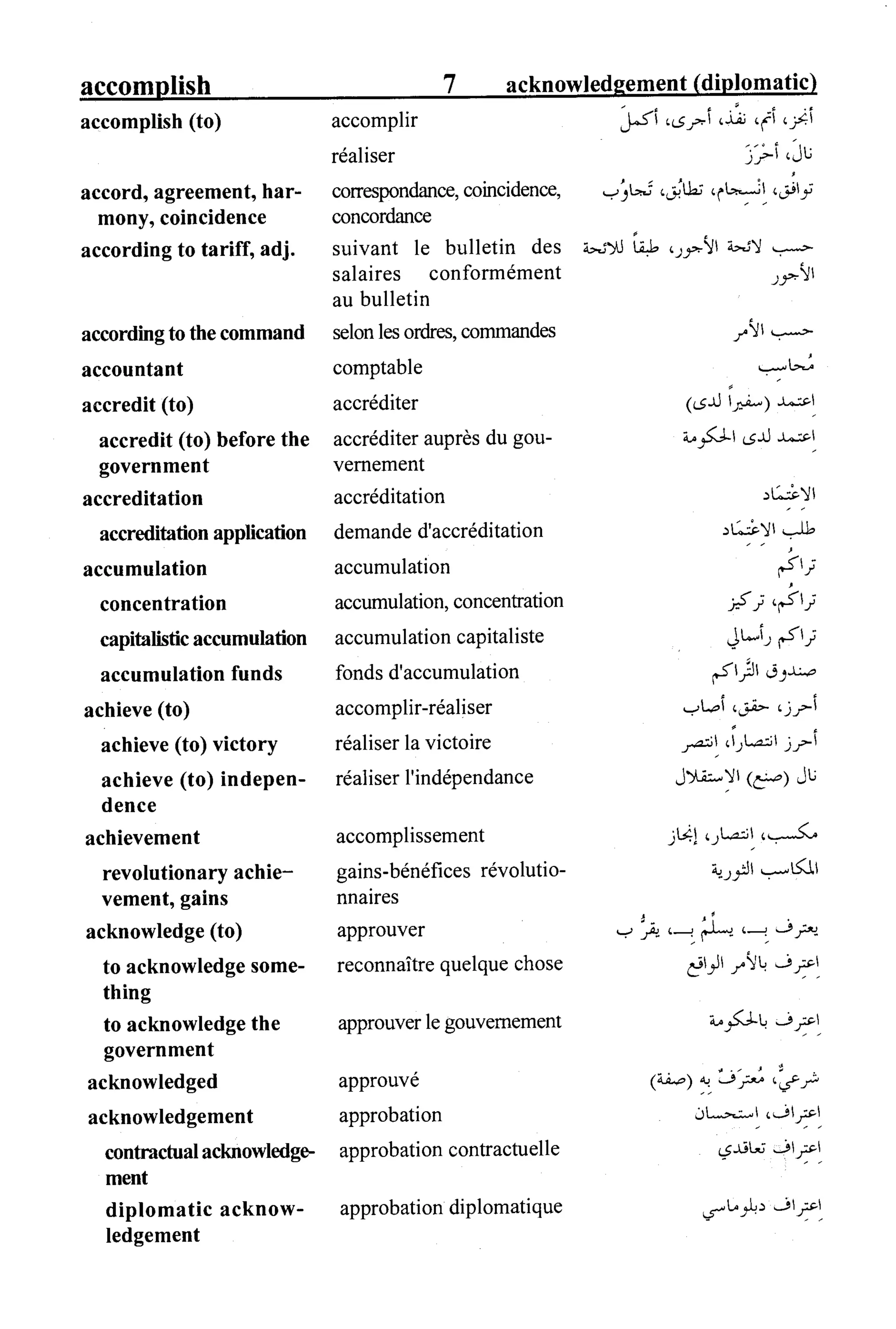القاموس السياسي ومصطلحات المؤتمرات الدولية 