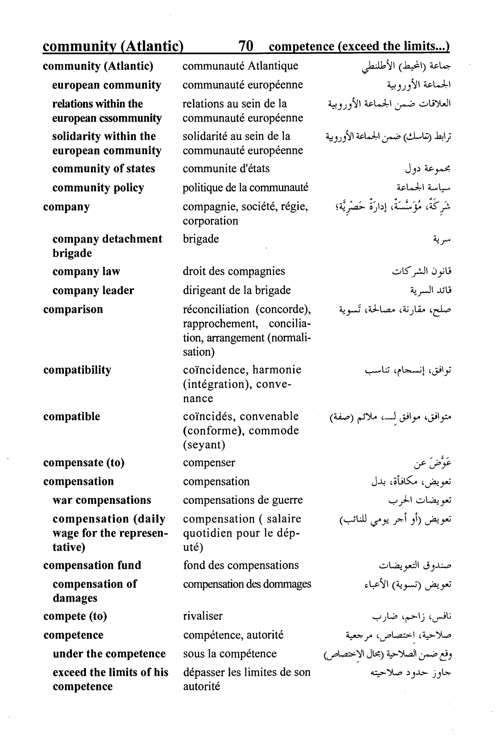القاموس السياسي ومصطلحات المؤتمرات الدولية 