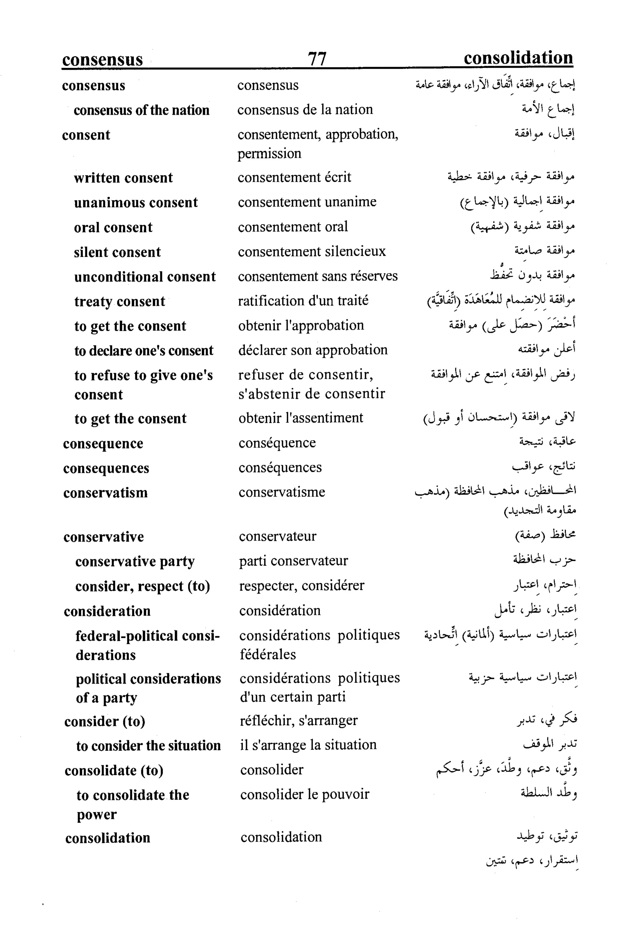 القاموس السياسي ومصطلحات المؤتمرات الدولية 
