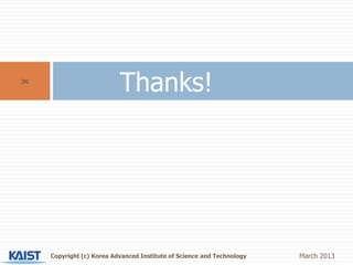 KAIST 웹 공학 연구실 소개(Web Engineering Lab.) | PPTX