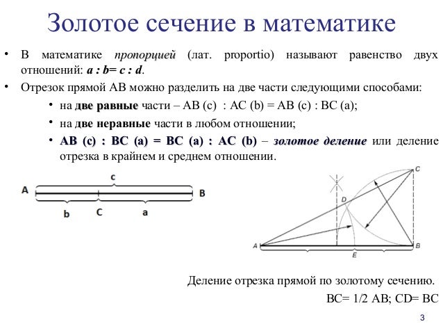 Крест золотое сечение чертеж