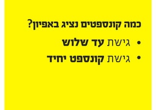 להציג אפיון ועיצוב ללקוחות