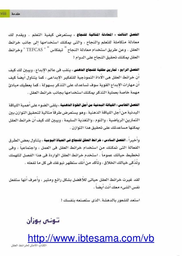 الكتاب الأمثل للخرائط الذهنية توني بوزان