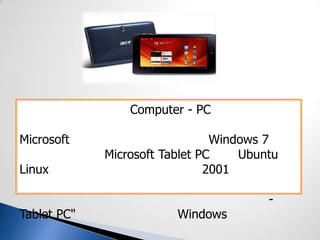 Tablet Tablet