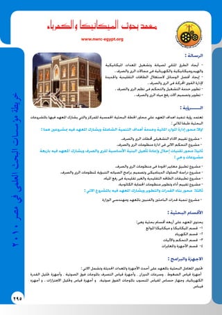 خريطة مراكز الابحاث في مصر