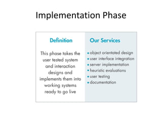 Implementation Phase
 