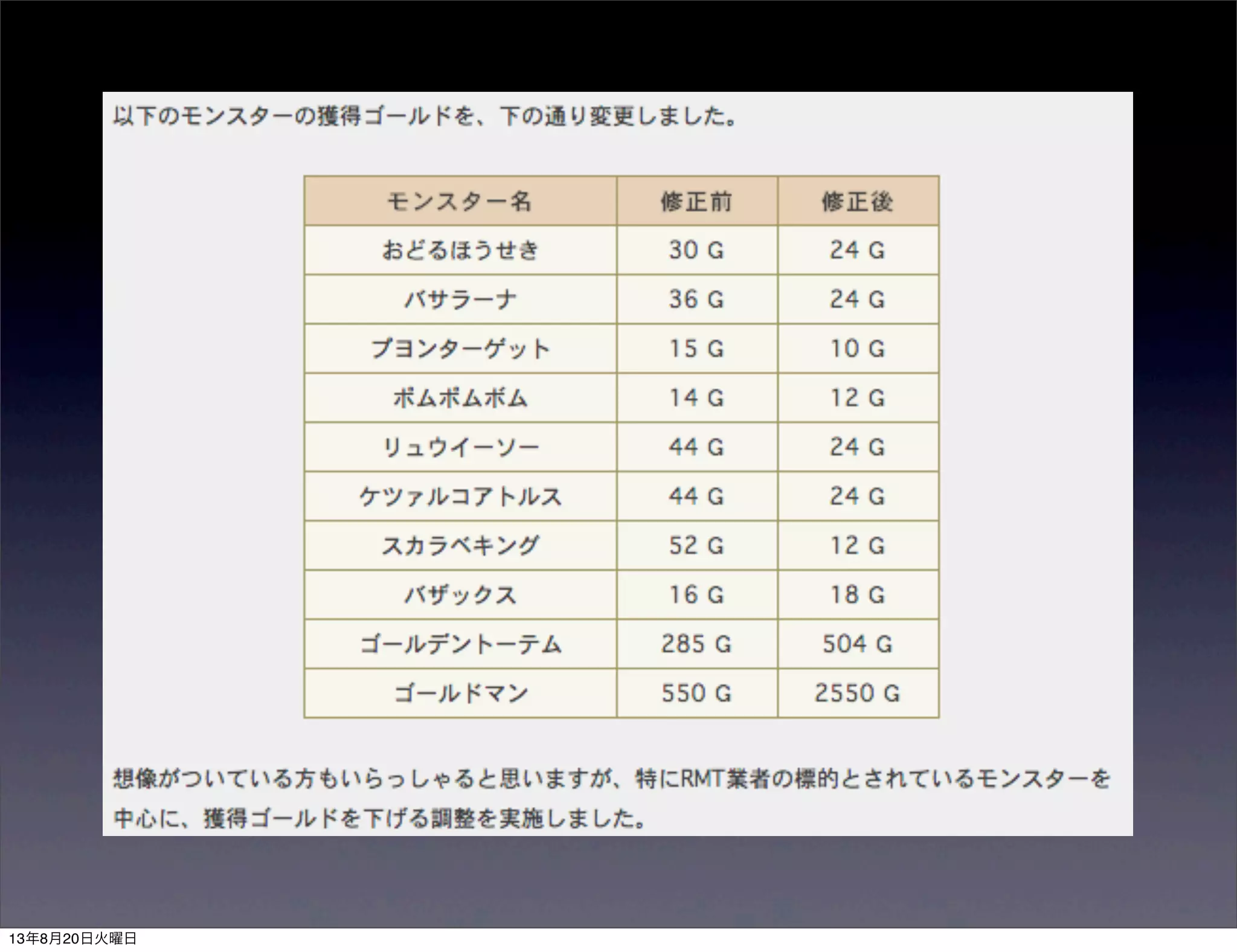 13年8月20日火曜日
 
