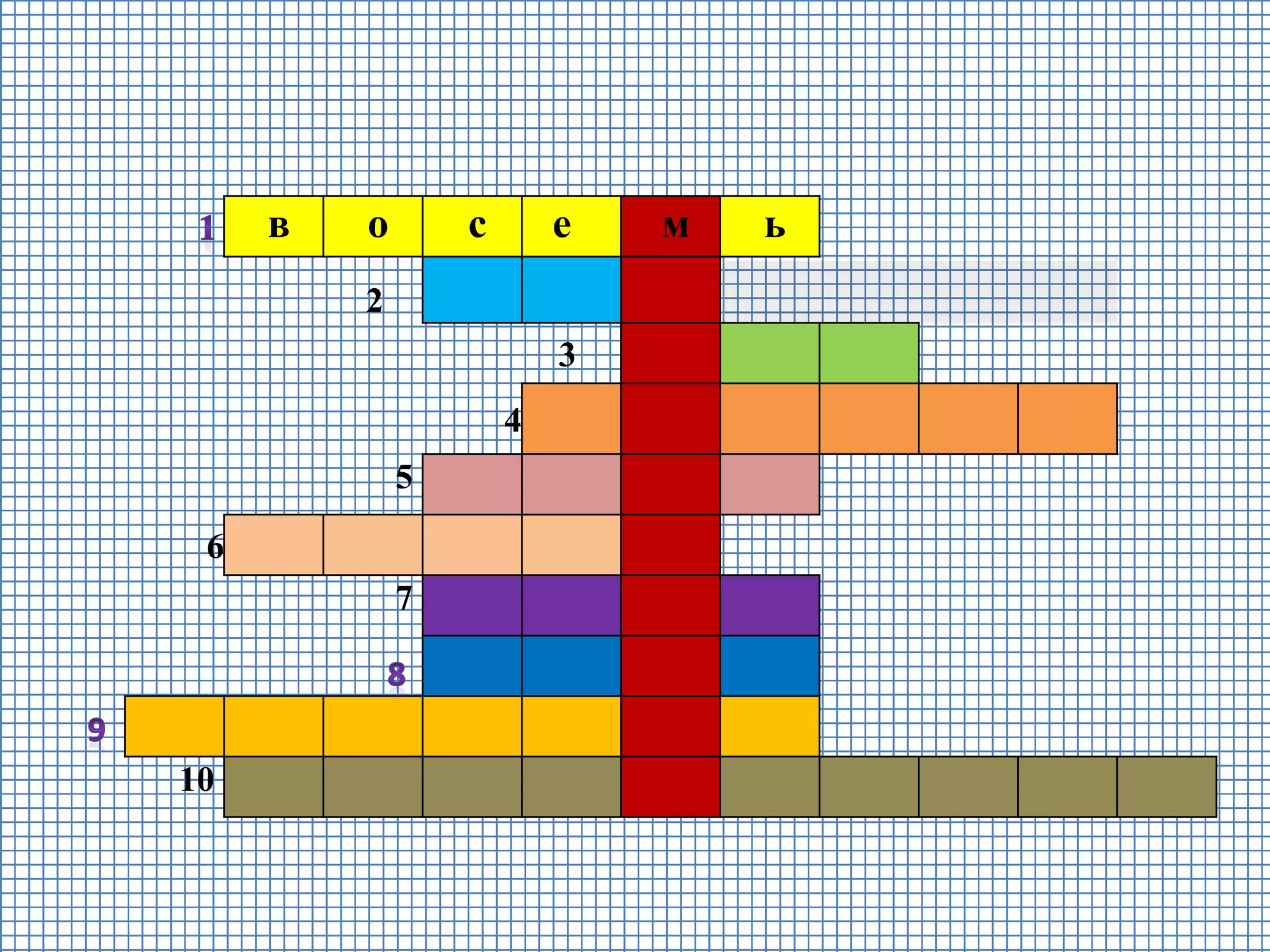 в о с е м ь
2
3
4
5
6
7
10
 