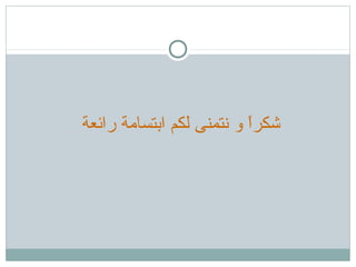 ‫رائعة‬ ‫ابتسامة‬ ‫لكم‬ ‫نتمنى‬ ‫و‬ ‫ا‬ً ‫شكر‬
 