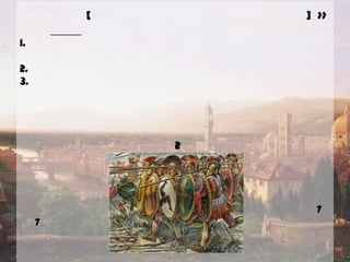 สปาร์ต้า [ก.ปกครอง แบบ เผด็จการ แบ่งกลุ่มออกเป็น .... ] >> อยู่ทางตอนใต้ของกรีก
1. สปาร์เตียตส์ เป็นพวกดอเรียนที่อพยพมา.. เป็นพวกหัวรุนแรง เป็น ทหาร
2. เปริโอซิ เป็นชาวเลซิเดโมเนียน เป็น ประชากรธรรมดา
3. เฮล็อต(หรือ ฮีล็อต) เป็นชาวพื้นเมืองดั้งเดิม เป็น ทาส ( ถูกปกครองโดย เปริโอซิ )
จากนั้น ..... ช่วง สงครามเพเลปอนเนเซียน สปาร์ต้า เข้ารุกราน เอเธนส์ ได้สาเร็จ...
ในขณะเดียวกัน.... พระเจ้าฟิลิปที่ 2 แห่งมาซิโดเนีย (อยู่ด้านบนของกรีก ไม่ใช่ชาวกรีก) ได้เข้ายึดเมืองเล็ก
เมืองน้อยไว้ แต่ก็ ถูกลอบปลงพระชนม์ตอนอายุประมาณสามสิบกว่าๆ พระเจ้าอเล็กซานเดอร์ (เป็นโอรส)
เลยทาสงครามต่อจากพระบิดา จนชนะสปาร์ต้า (ที่ยึดเอเธนส์ได้) และได้ทาสงครามเรื่อยๆ จนมาถึงอียิปต์
เปอร์เซีย จนเมื่อทหารคู่ใจของพระองค์ได้สิ้นใจในสงคราม พระองค์ทรงเศร้าโศกมาก ได้เสวยน้าจันท์(เหล้า) 7
วัน 7 คืนจนสิ้นพระชนม์เมื่ออายุ 33 แล้วก็มีกษัตริย์องค์อื่นปกครองกรีกต่อ
 