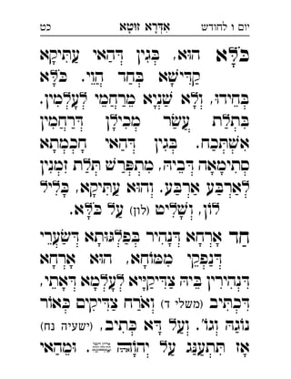 ‫רא‬‫א‬‫טא‬‫ז‬ ְִָָ ‫יו‬‫ו‬‫לחודש‬‫כט‬
ּ‫כ‬‫א‬‫יקא‬ ּ‫עת‬ ‫האי‬ ּ‫ד‬ ‫גין‬ ּ‫ב‬ ,‫א‬ּ‫ו‬‫ה‬ 
ּ‫כ‬ .‫הוי‬ ‫חד‬ ּ‫ב‬ ‫א‬ ׁ‫יש‬ ּ‫קד‬‫א‬ 
‫ו‬ ,ּ‫ו‬‫חיד‬ ּ‫ב‬‫מרחמי‬ ‫ניא‬ ׁ‫ש‬ ‫א‬‫ע‬.‫מין‬ 
‫ת‬ ּ‫ב‬‫מכי‬ ‫ר‬ׂ‫עש‬ ‫ת‬‫רחמין‬ ּ‫ד‬ ‫ן‬ 
‫חכמתא‬ ‫האי‬ ּ‫ד‬ ‫גין‬ ּ‫ב‬ .‫כח‬ ּ‫ת‬ ׁ‫אש‬
ּ‫ת‬ ׁ‫רש‬ ּ‫מתפ‬ , ּ‫ביה‬ ּ‫ד‬ ‫סתימאה‬‫זמנין‬ ‫ת‬ 
ּ‫כ‬ ,‫יקא‬ ּ‫עת‬ ‫א‬ּ‫ו‬‫וה‬ .‫ע‬ ּ‫ארב‬ ‫ע‬ ּ‫ארב‬‫י‬ 
ׁ‫וש‬ ,‫ן‬ֹ‫ו‬‫יט‬(‫)לון‬‫ע‬ּ‫כ‬ .‫א‬ 
‫חד‬‫פ‬ ּ‫ב‬ ‫נהיר‬ ּ‫ד‬ ‫ארחא‬‫ערי‬ ׂ‫ש‬ ּ‫ד‬ ‫תא‬ּ‫ו‬ּ‫ג‬ 
‫ארחא‬ ‫א‬ּ‫ו‬‫ה‬ ,‫חא‬ֹ‫ו‬ ּ‫ממ‬ ‫נפקי‬ ּ‫ד‬
‫יא‬ּ‫י‬‫יק‬ ּ‫צד‬ ּ‫יה‬ ּ‫ב‬ ‫נהירין‬ ּ‫ד‬‫ע‬,‫אתי‬ ּ‫ד‬ ‫מא‬ 
‫יב‬ ּ‫כת‬ ּ‫ד‬(‫ד‬ ‫)משלי‬‫ר‬ֹ‫או‬ ּ‫כ‬ ‫יקים‬ ּ‫צד‬ ‫וארח‬ 
‫וע‬ .'ֹ‫וגו‬ ּ‫גה‬ֹ‫נו‬,‫תיב‬ ּ‫כ‬ ‫א‬ ּ‫ד‬ (‫נח‬ ‫)ישעיה‬ 
‫ע‬ ‫ג‬ּ‫נ‬‫תע‬ ּ‫ת‬ ‫אז‬ֹ‫יהו‬.‫מהאי‬ּ‫ו‬ 
 