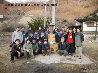 고효율 가마솥 화덕 – 화목 사용량 90%
감소
 