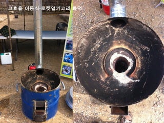 고효율 이동식 로켓열기고리 화덕
 