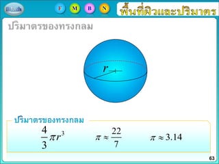 34
3
r
22
7
3.14
r
63
F M B N
 