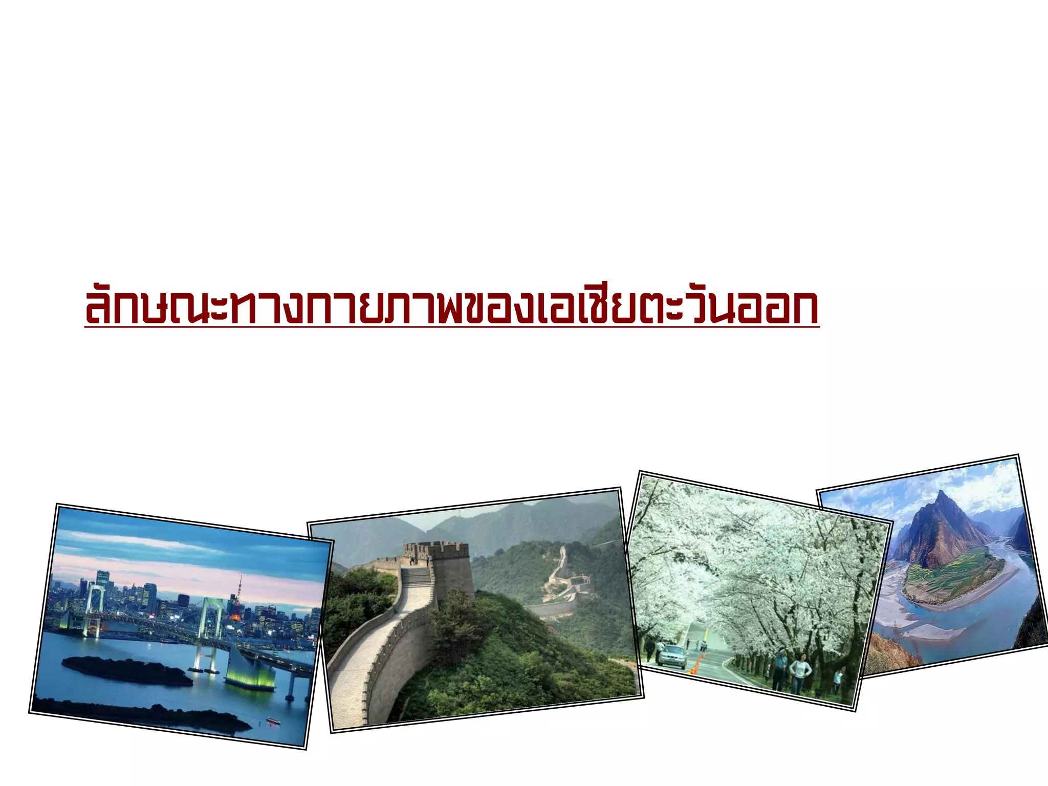 ลักษณะทางกายภาพของเอเชียตะวันออก
 