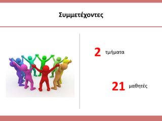 ΢υμμετζχοντεσ
μακθτζσ
τμιματα2
21
 
