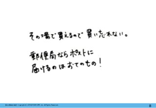 【Confidential】Copyright (C) CREATIVEHOPE,Inc. All Rights Reserved.
8
 