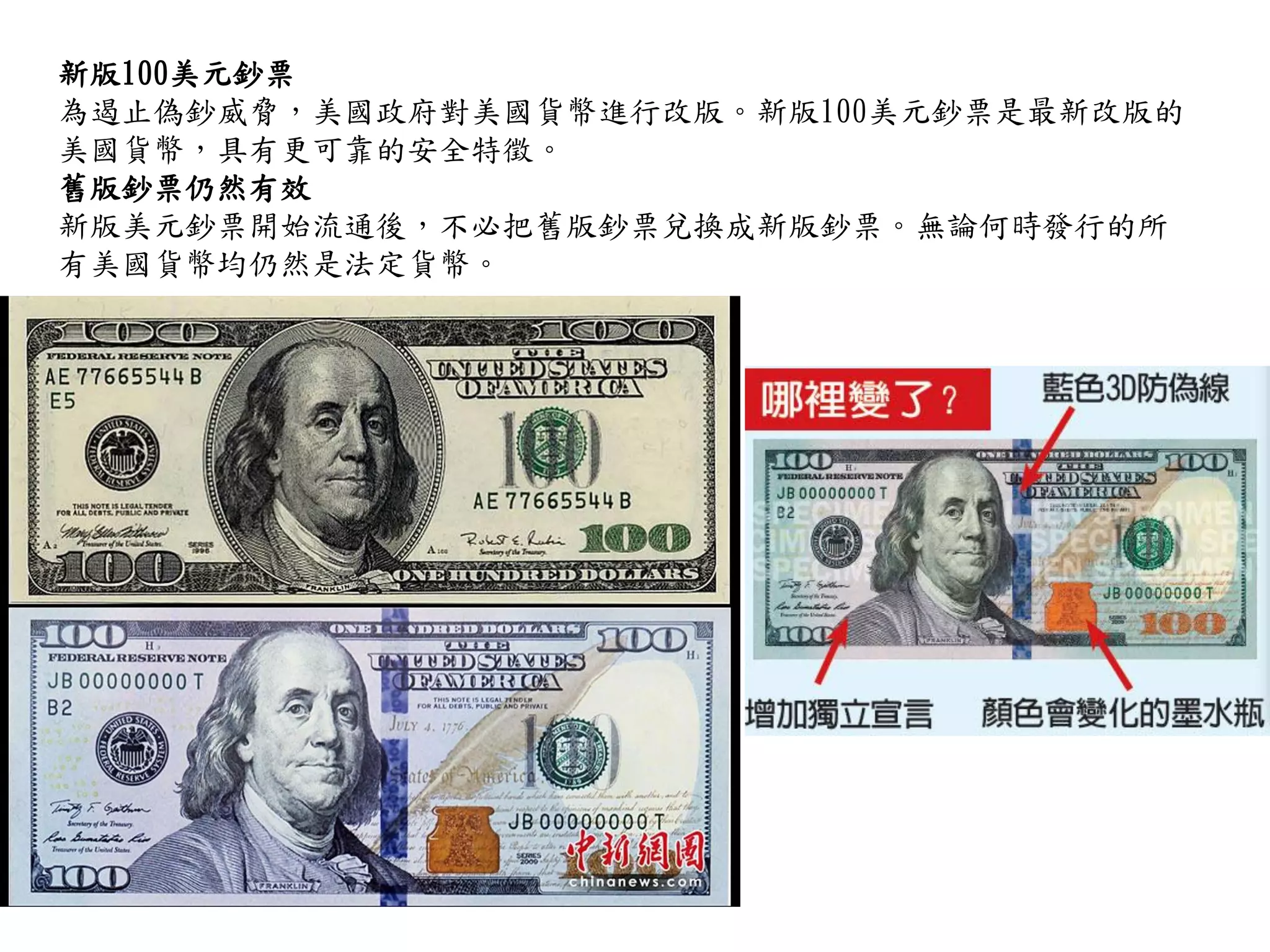 新版百元美鈔來了| PDF