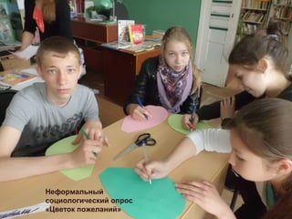 Неформальный
социологический опрос
«Цветок пожеланий»
 