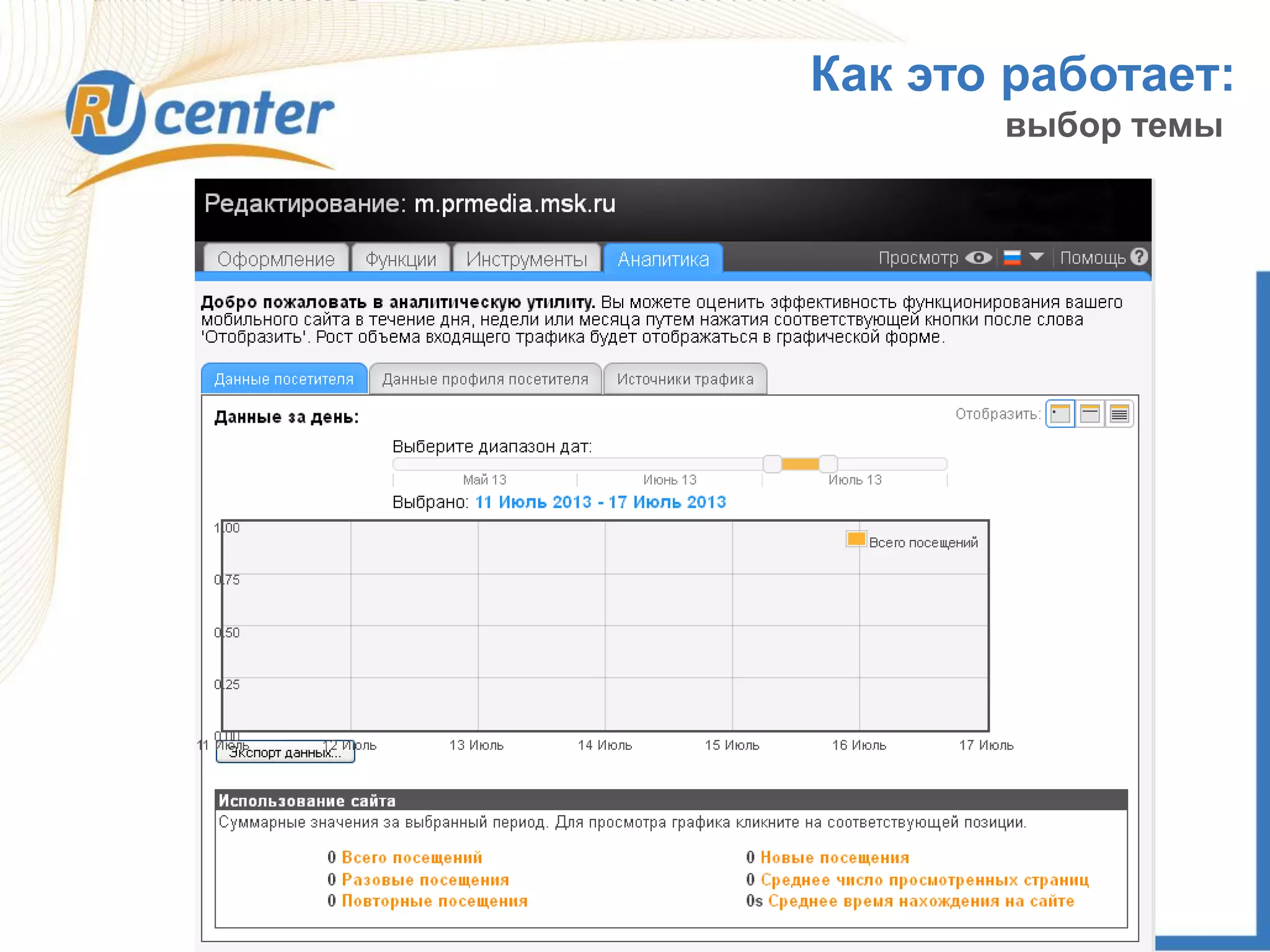 Как это работает:
выбор темы
 