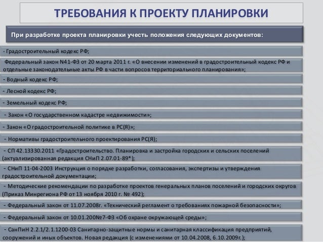 Инструкция По Разработке Проектов Планировки
