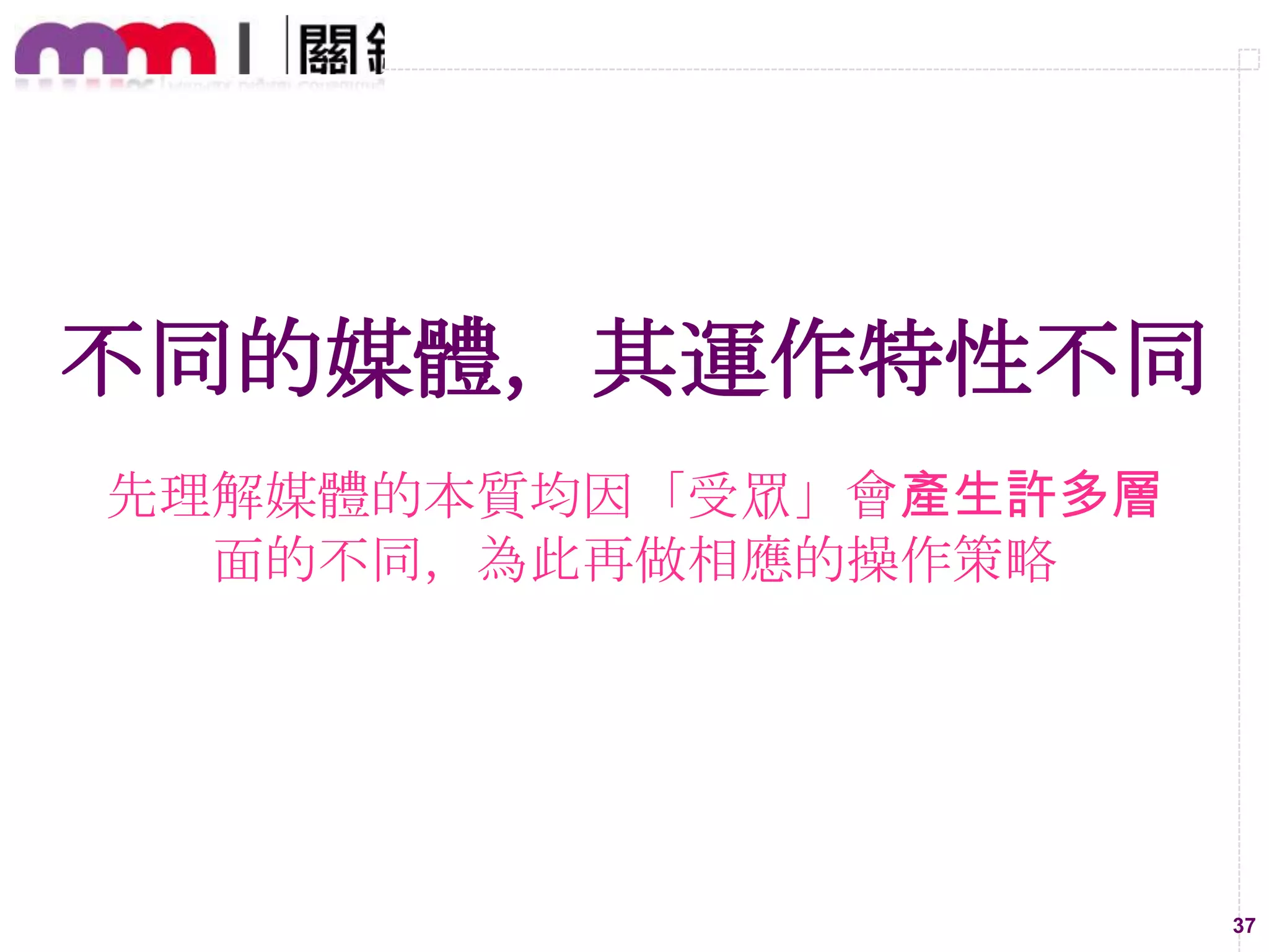 Section 3.
數位媒體的執行策略

37

 