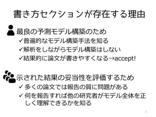 ロジスティック回帰分析の書き方