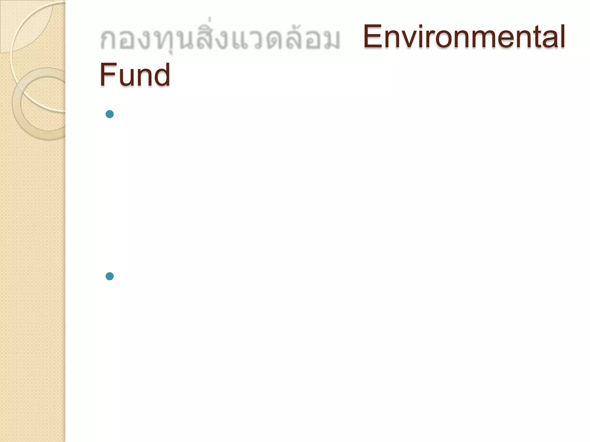 Environmental
Fund




 